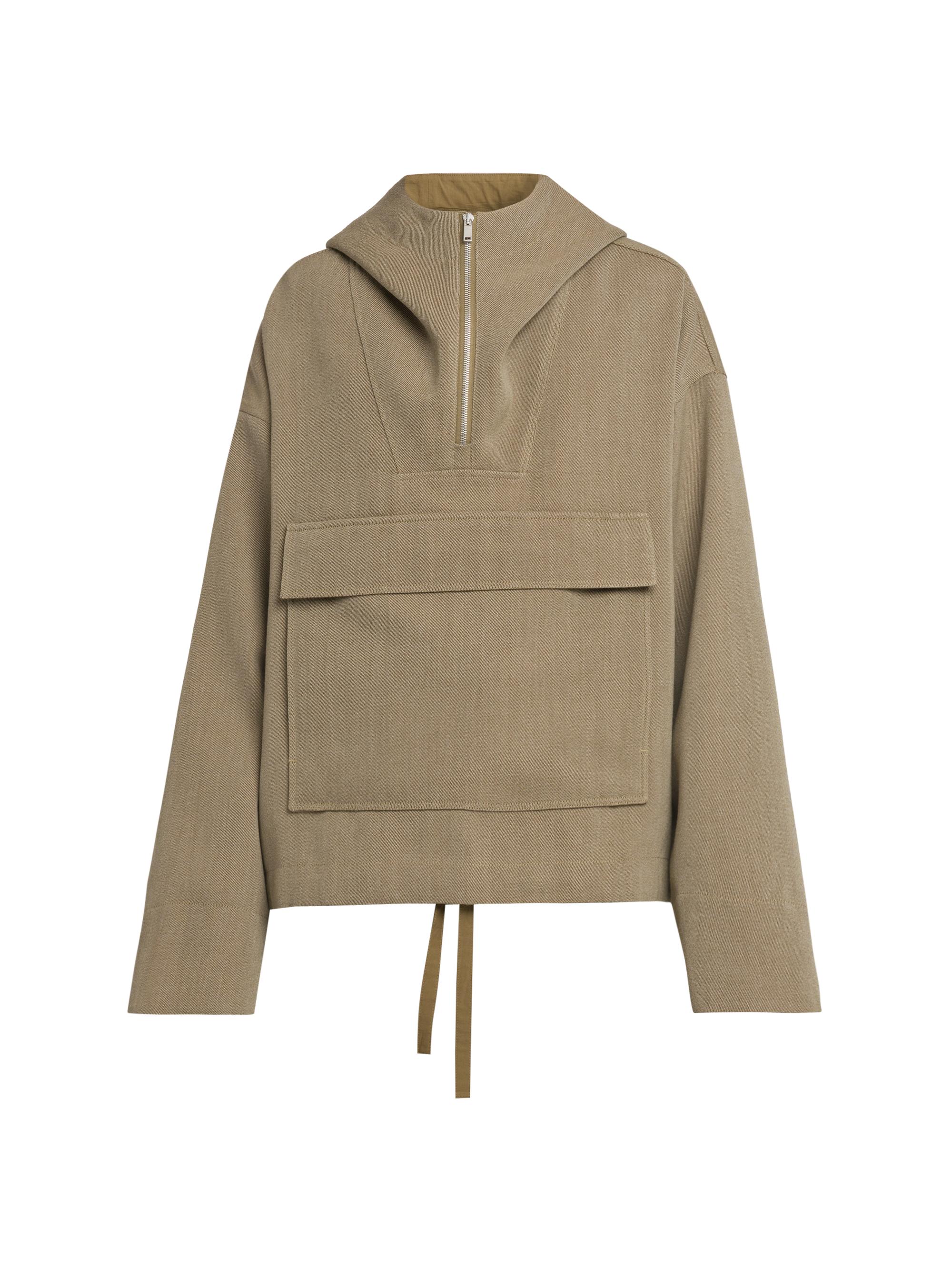 Jil Sander Wool Half-Zip Jacket | Saks Fifth Avenue