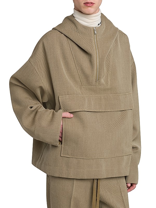 Shop Jil Sander Wool Half-Zip Jacket | Saks Fifth Avenue Shop Jil Sander Wool Half-Zip Jacket | Saks Fifth Avenue