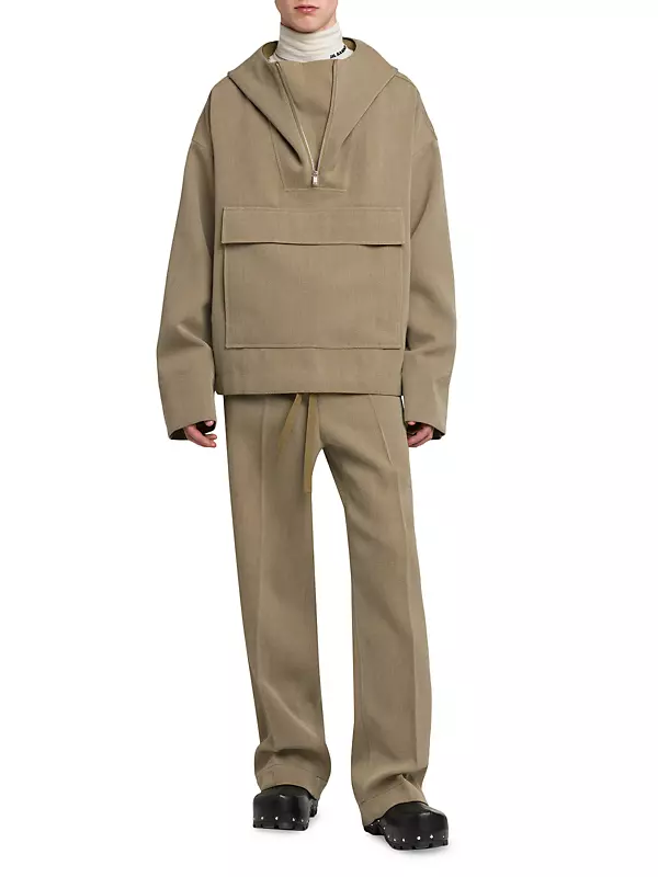 Shop Jil Sander Wool Half-Zip Jacket | Saks Fifth Avenue Shop Jil Sander Wool Half-Zip Jacket | Saks Fifth Avenue