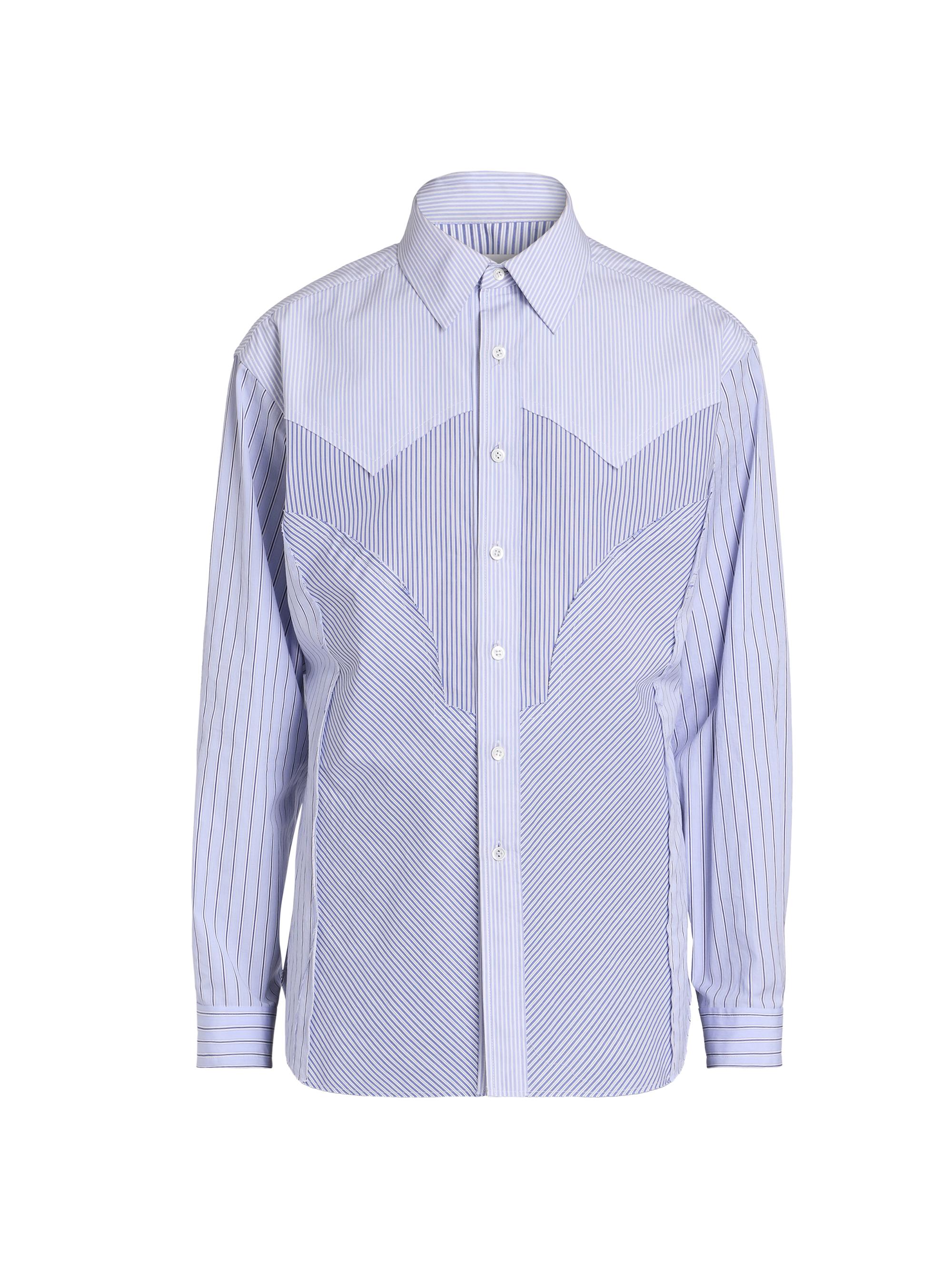 Maison Margiela Striped Cotton Long-Sleeve Shirt | Saks Fifth Avenue