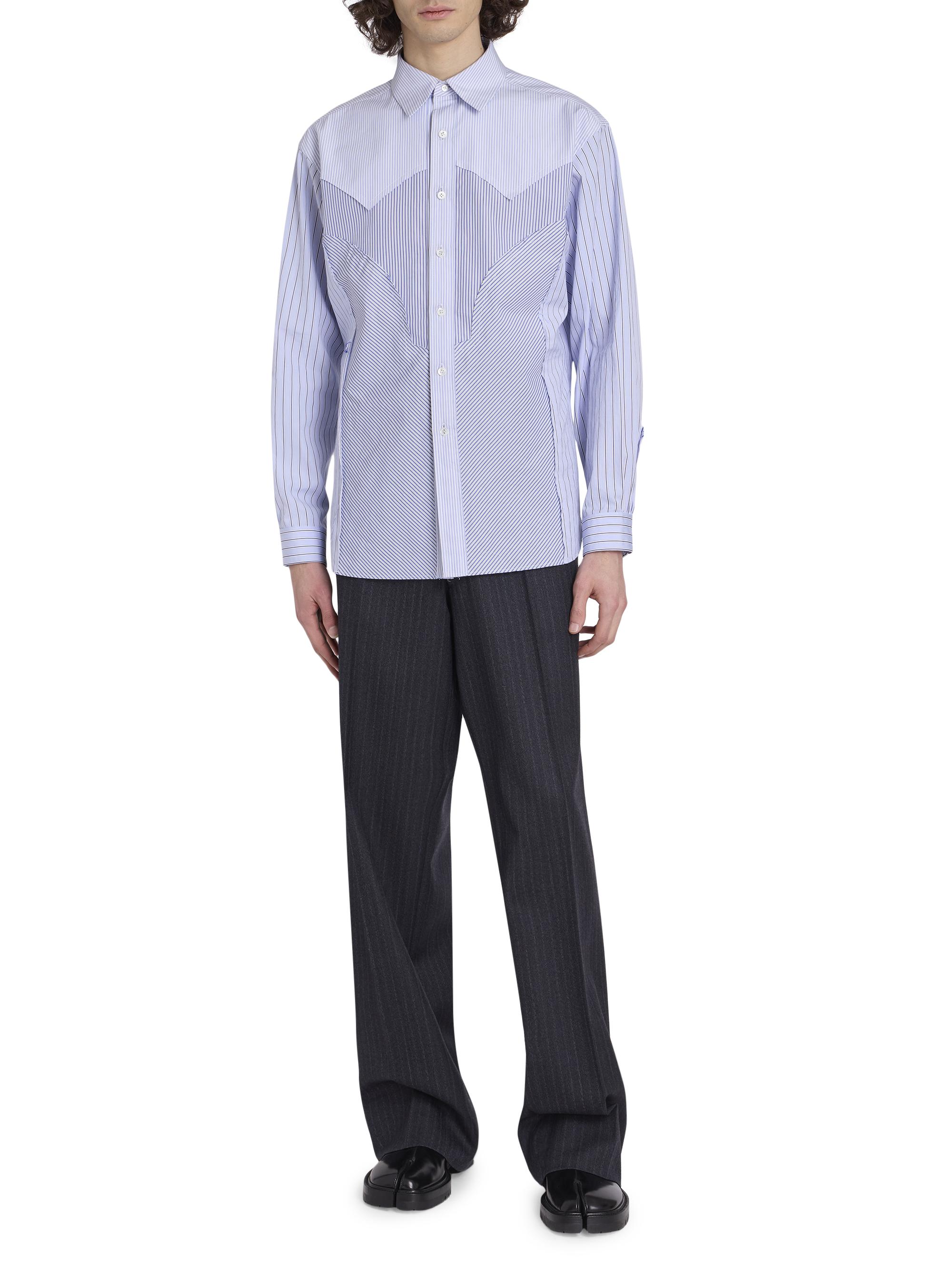 Maison Margiela Striped Cotton Long-Sleeve Shirt | Saks Fifth Avenue