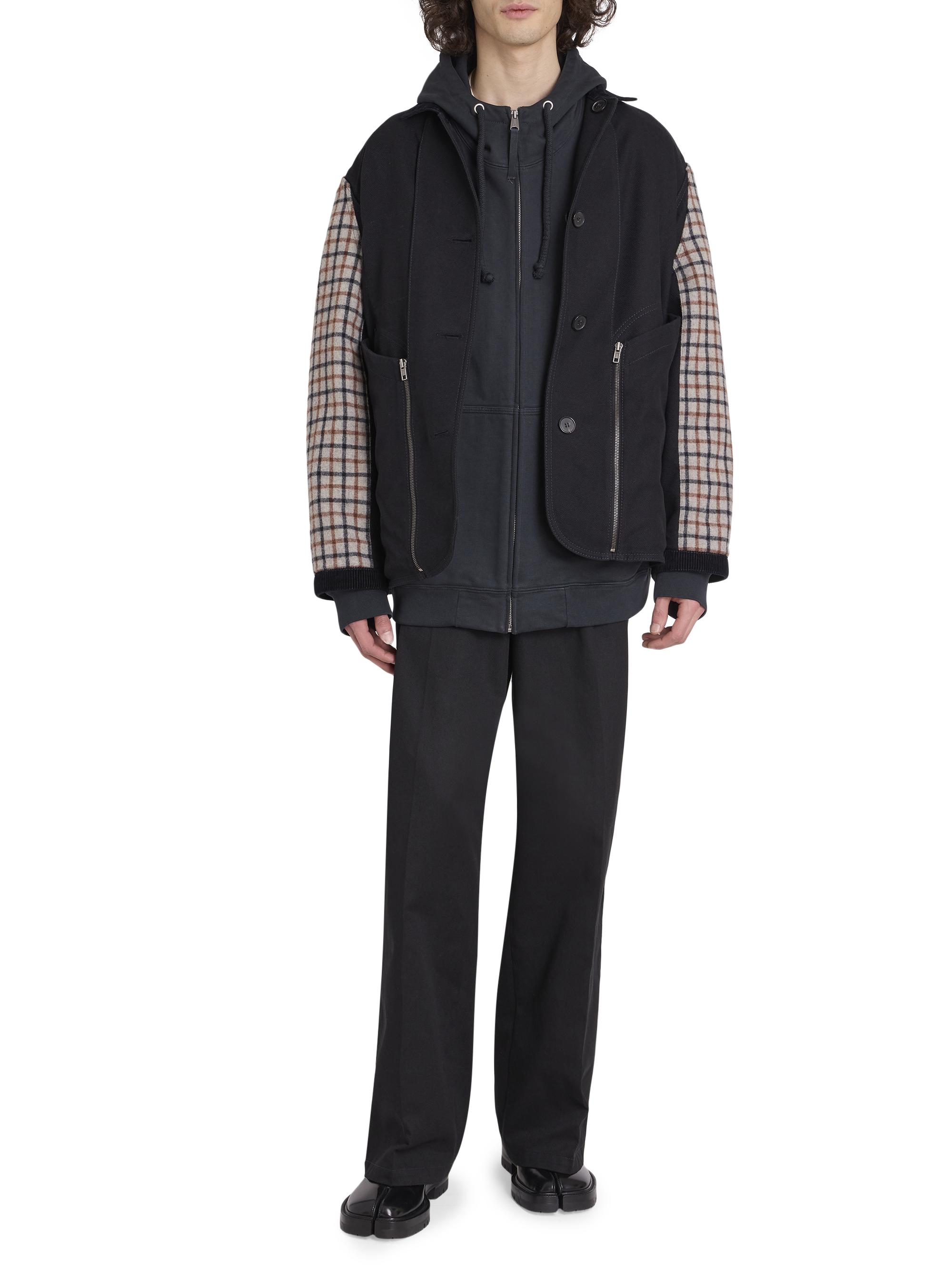 Maison Margiela Wool & Cotton Button-Up Coat | Saks Fifth Avenue