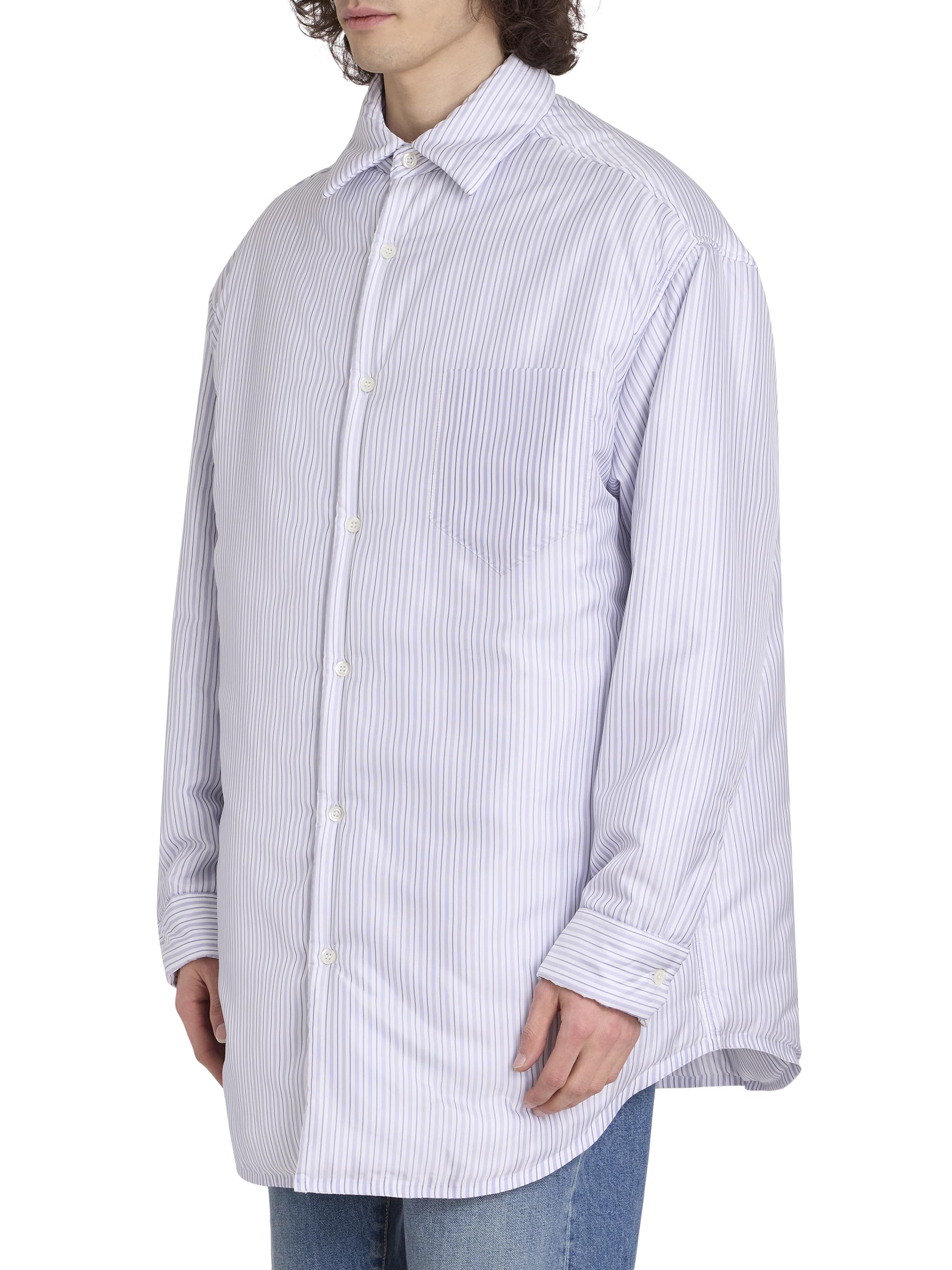 Shop Maison Margiela Striped Padded Long-Sleeve Shirt | Saks Fifth 