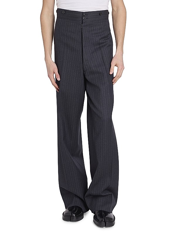 Shop Maison Margiela Wool Pinstripe Tailored Pants | Saks Shop Maison Margiela Wool Pinstripe Tailored Pants | Saks