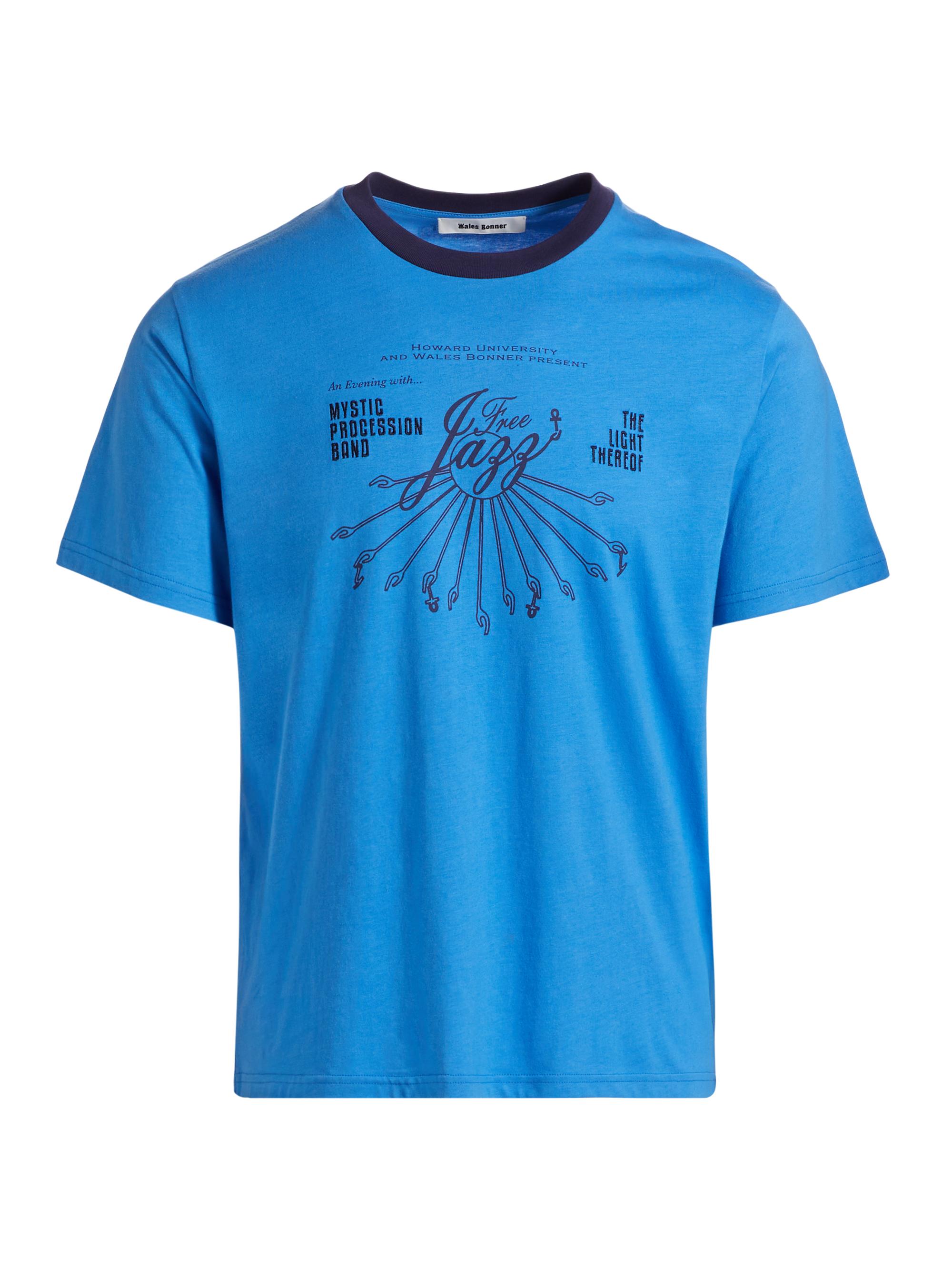 WALES BONNER SATURN T SHIRT / BLUE