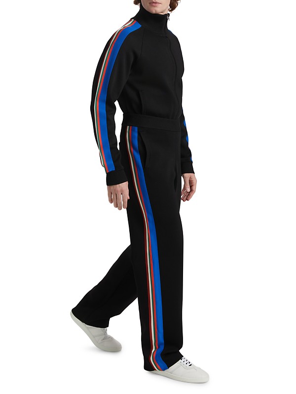Shop Wales Bonner Tide Striped Wide-Leg Track Pants | Saks Shop Wales Bonner Tide Striped Wide-Leg Track Pants | Saks