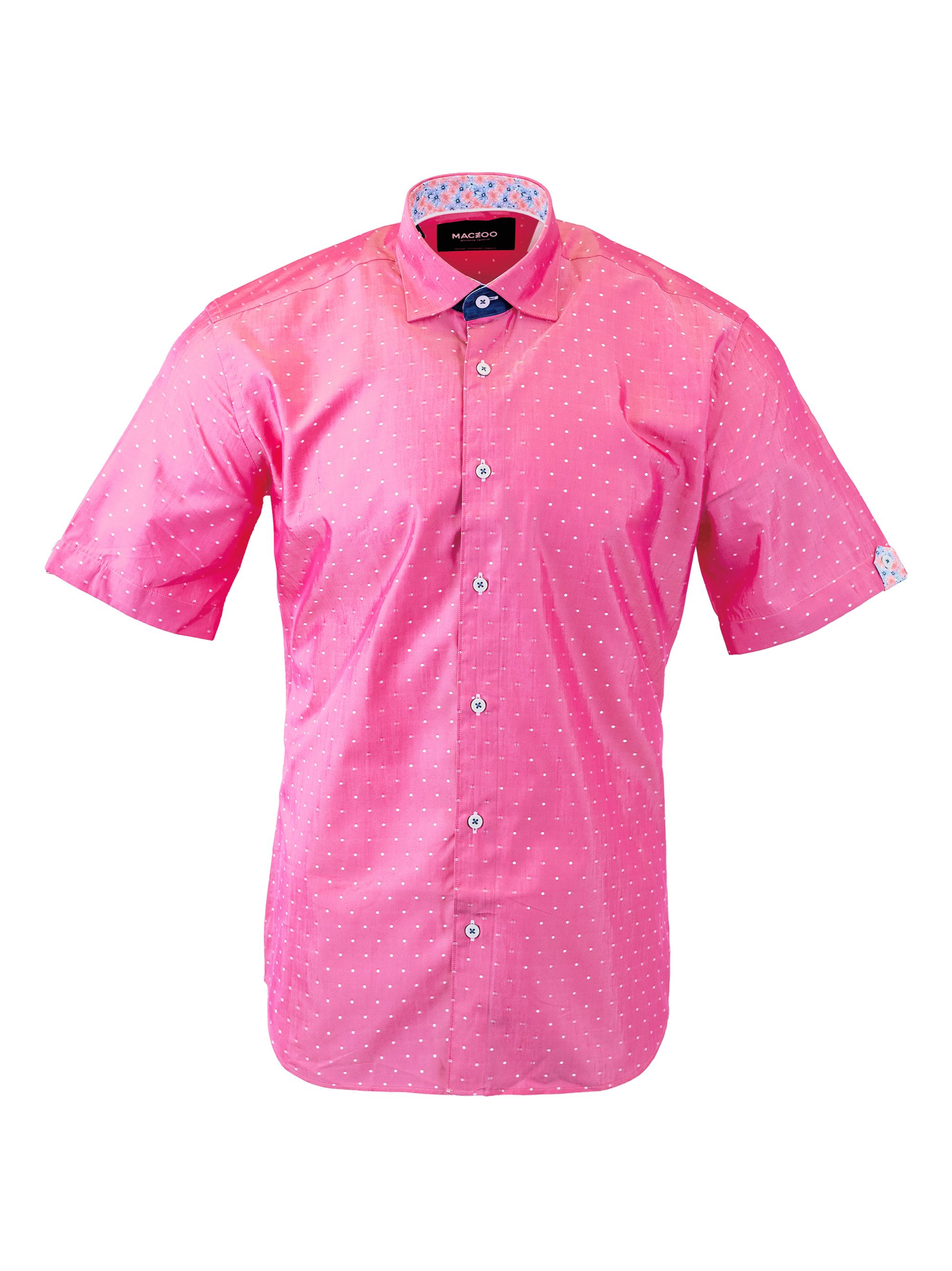 Maceoo Men's Galileo Silverdot Shirt - Pink