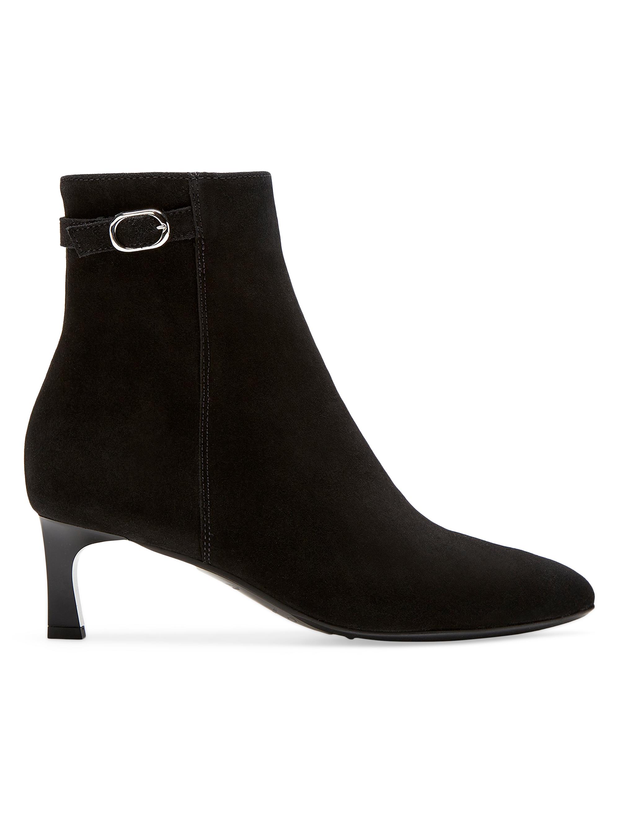 La Canadienne Women's Arizona 55MM Waterproof Suede Booties - Black Suede