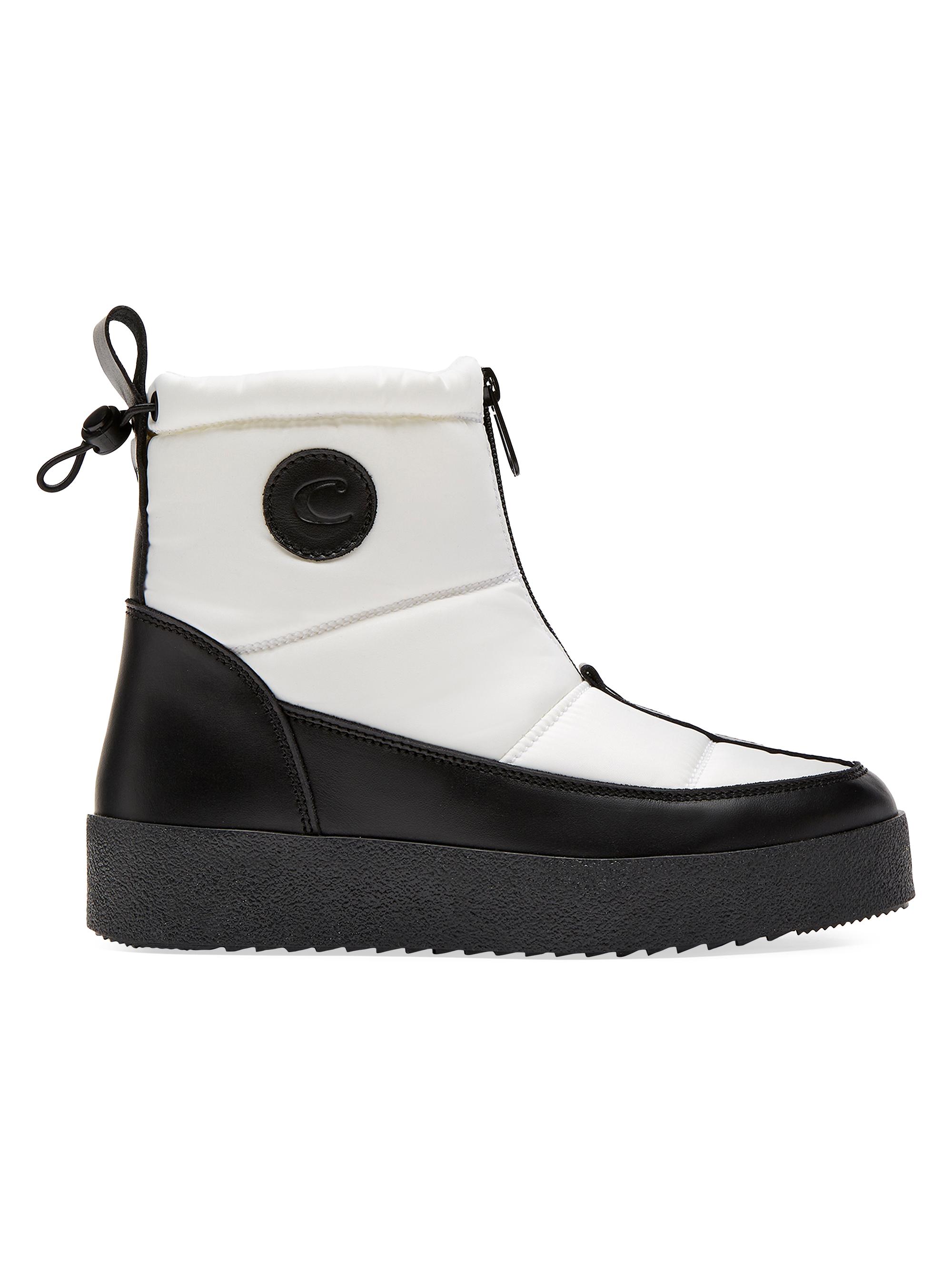La Canadienne Women's Ethan 40MM Waterproof Leather Booties - White