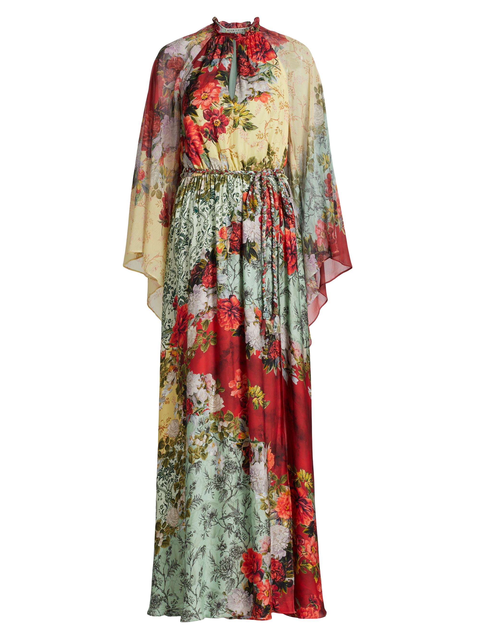 Alice + Olivia Women's Malinda Printed Caftan Dress - Oakley