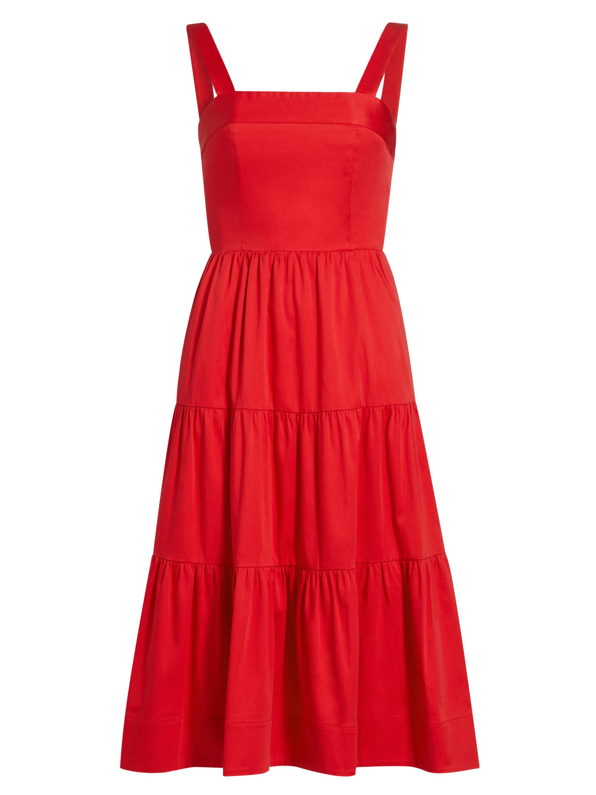 Alice + Olivia Saige Tiered Midi-Dress | Saks Fifth Avenue