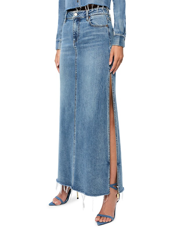 Shop Alice + Olivia Marissa Denim Maxi Skirt | Saks Fifth Avenue Shop Alice + Olivia Marissa Denim Maxi Skirt | Saks Fifth Avenue