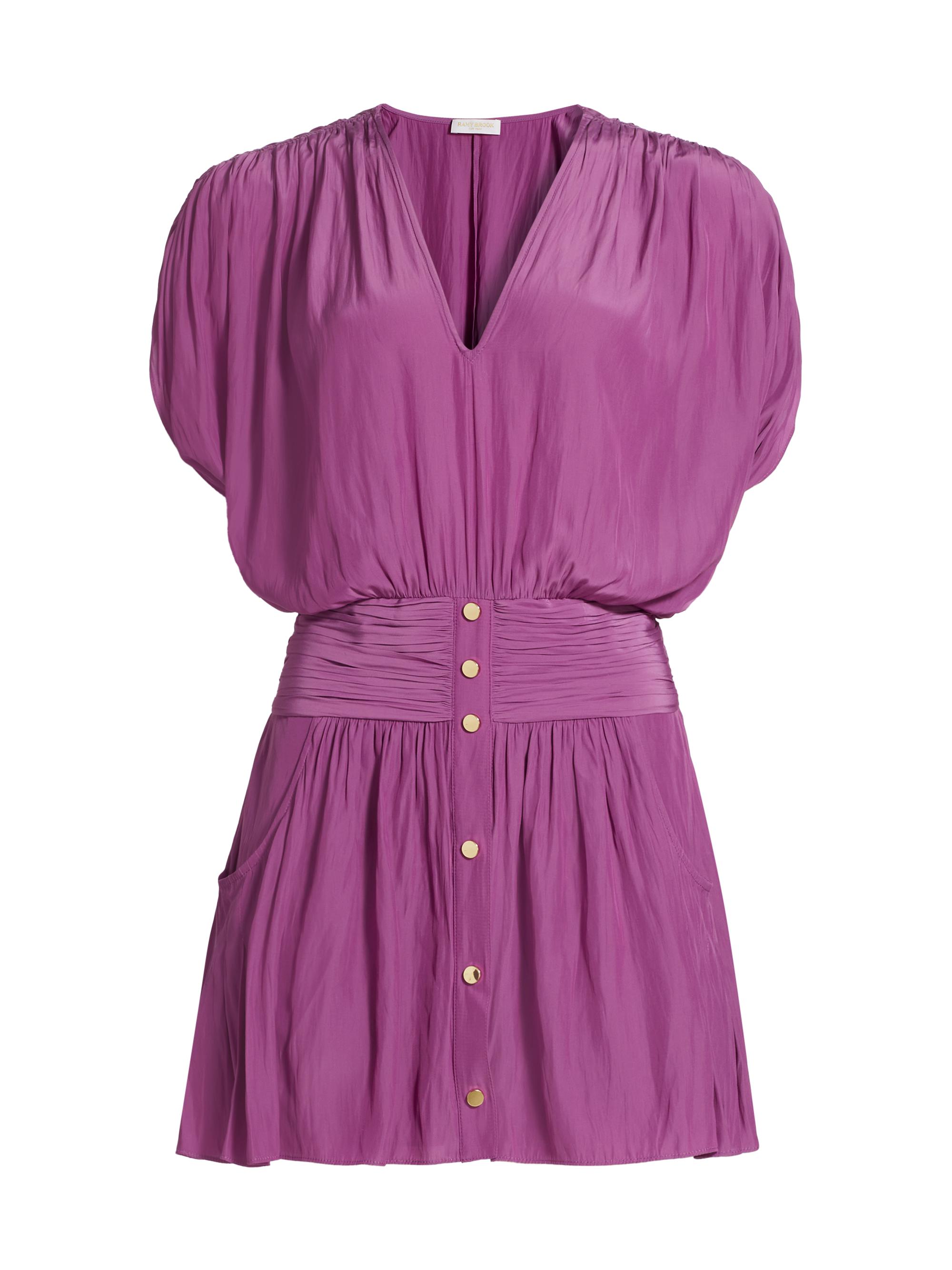 Ramy Brook Women's Corinne Jersey Dolman-Sleeve Minidress - Deep Lilac