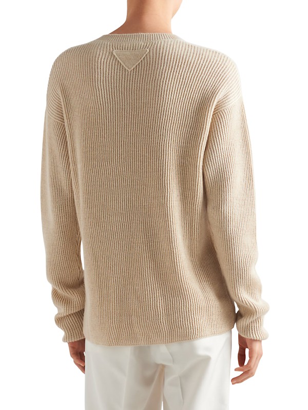 Shop Prada Cashmere and Linen V-Neck Sweater | Saks Fifth Avenue Shop Prada Cashmere and Linen V-Neck Sweater | Saks Fifth Avenue