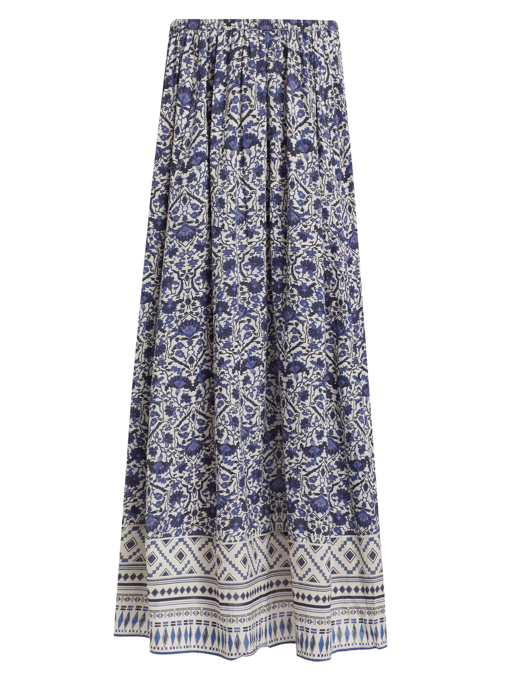 Maria Cher Women's Alvear Mimi Floral Cotton Maxi Skirt - Navy Rose