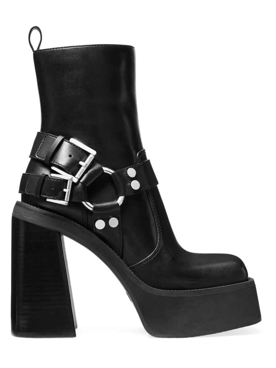 MICHAEL Michael Kors Crosby Moto 125MM Leather Platform