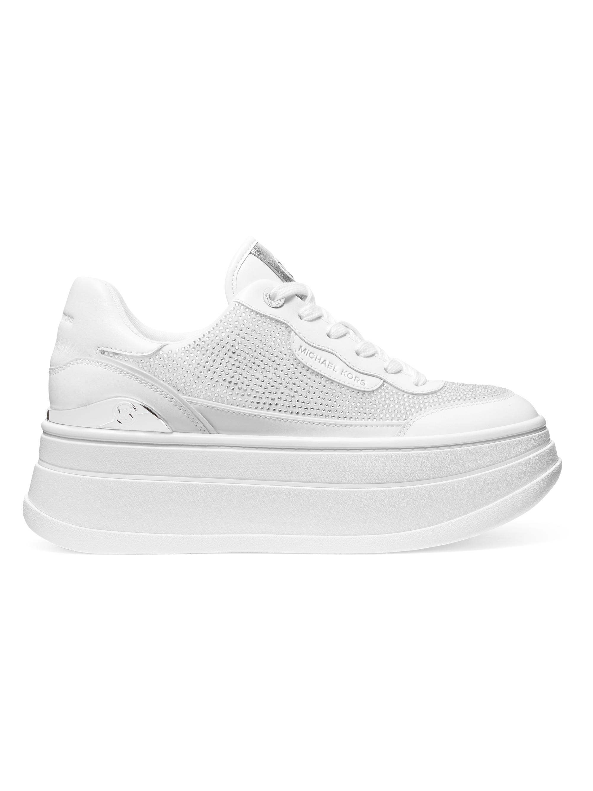 MICHAEL Michael Kors Women's Hayes Leather Sneakers - Optic White