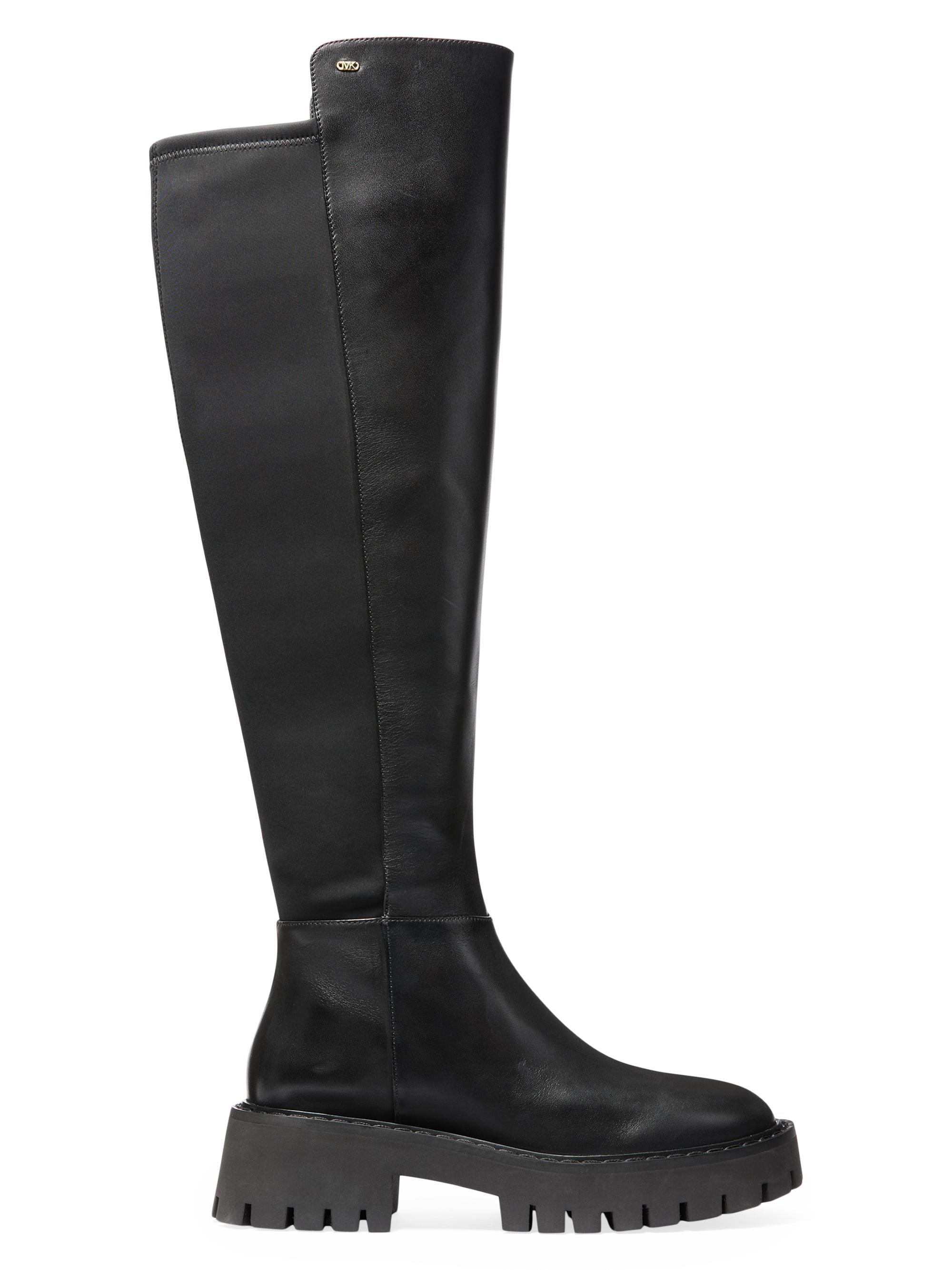 MICHAEL Michael Kors Women's Asher 50MM Leather Knee-High Boots - Black