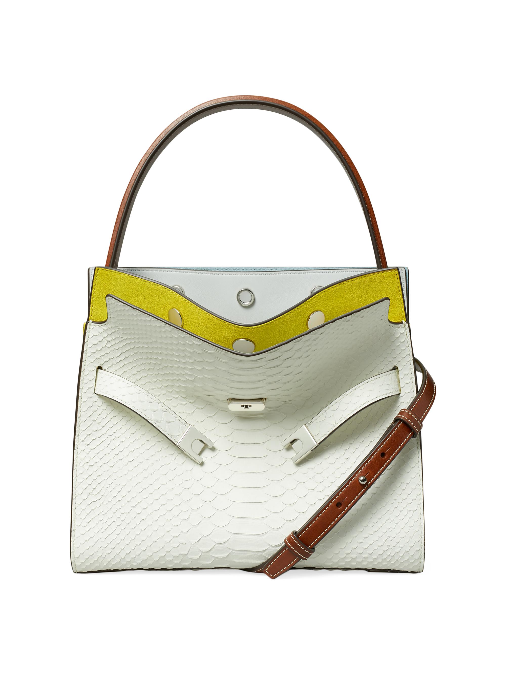 TORY BURCH リーラジウィル Mini Lee Radziwill Top-Handle Bag: Women's Designer Mini