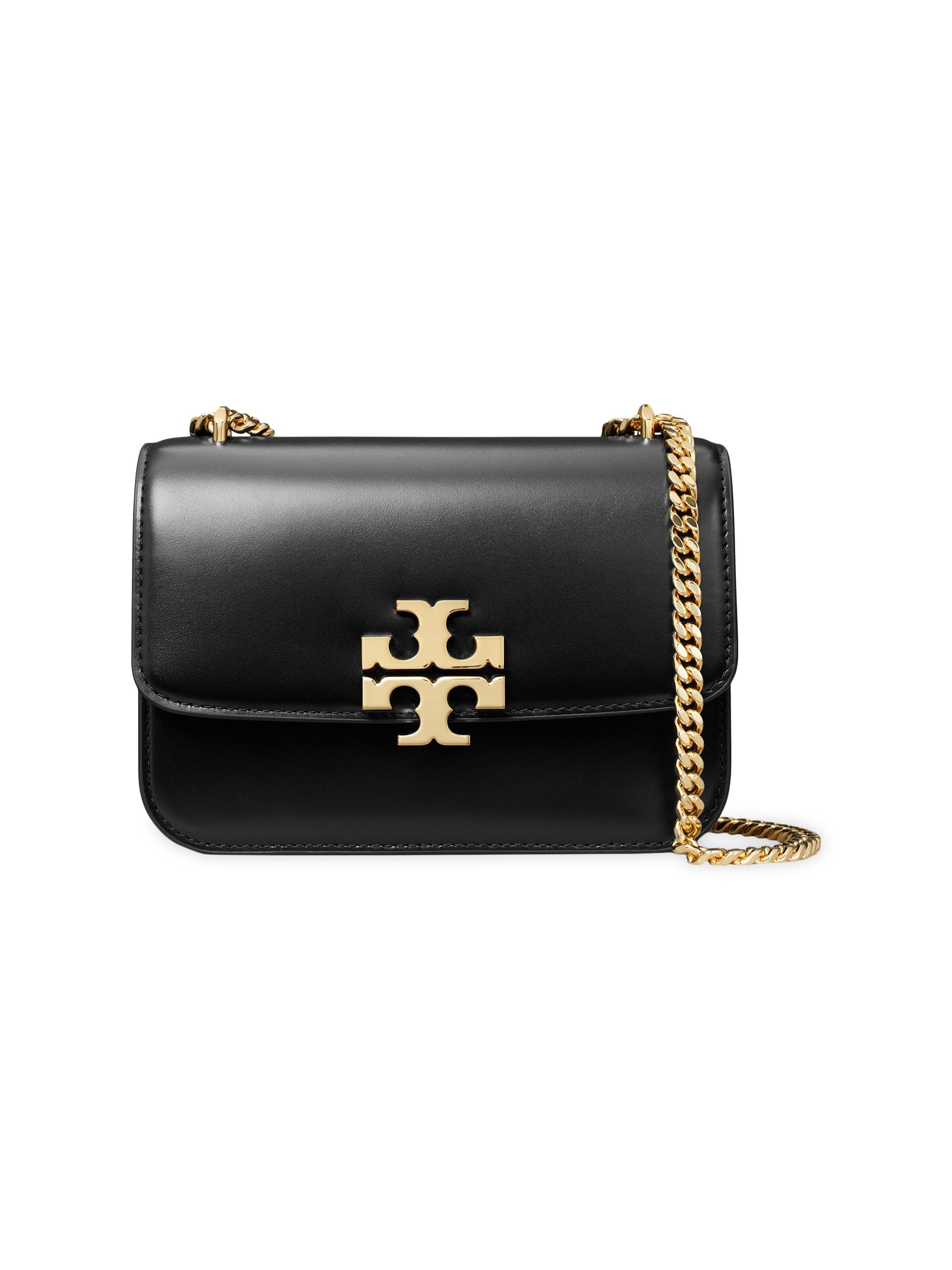 Tory Burch Women's Eleanor  Convertible Leather Shoulder Bag - Black
