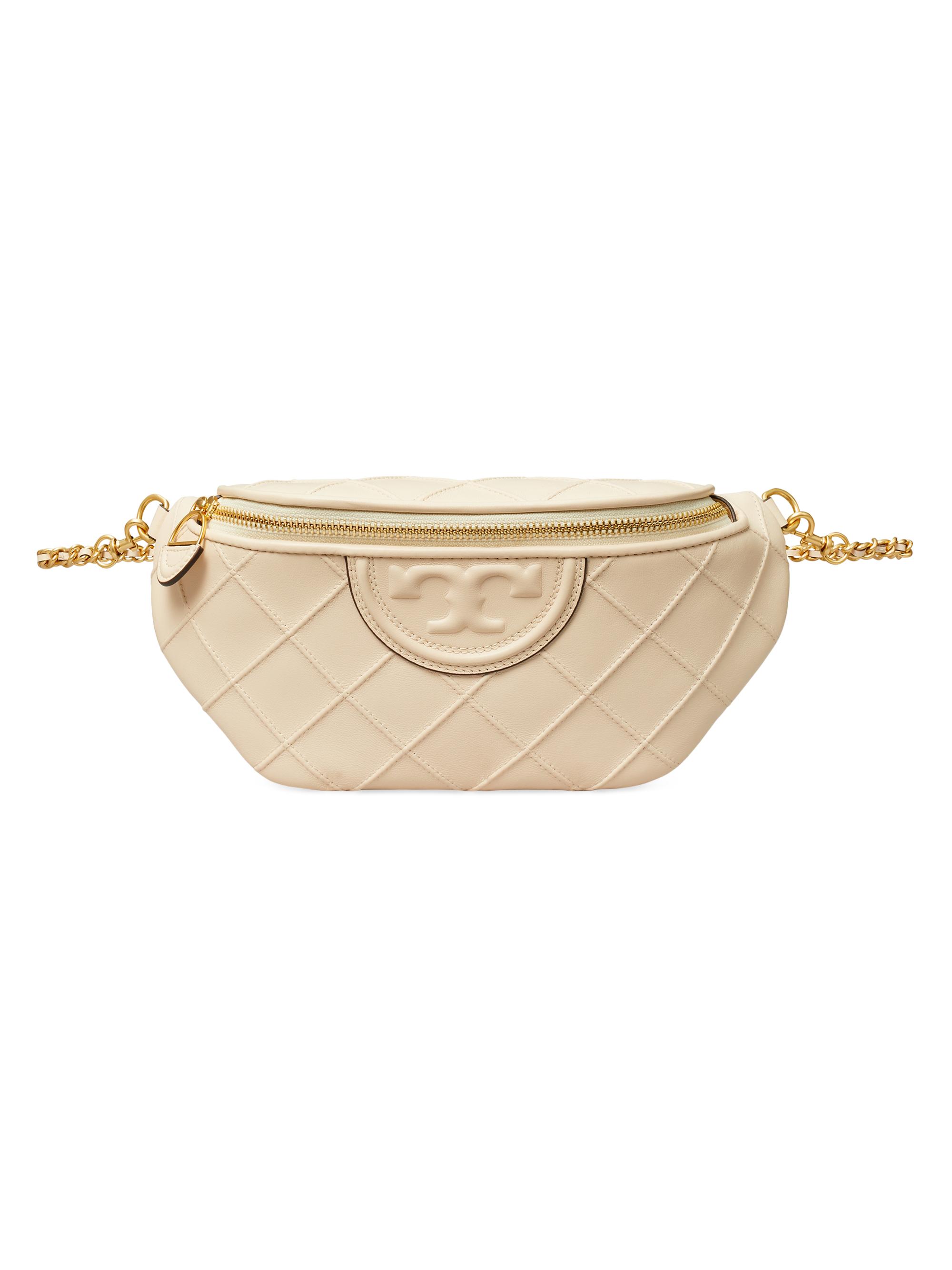 Tory Burch Women's Fleming Nappa Leather Belt Bag - New Cream