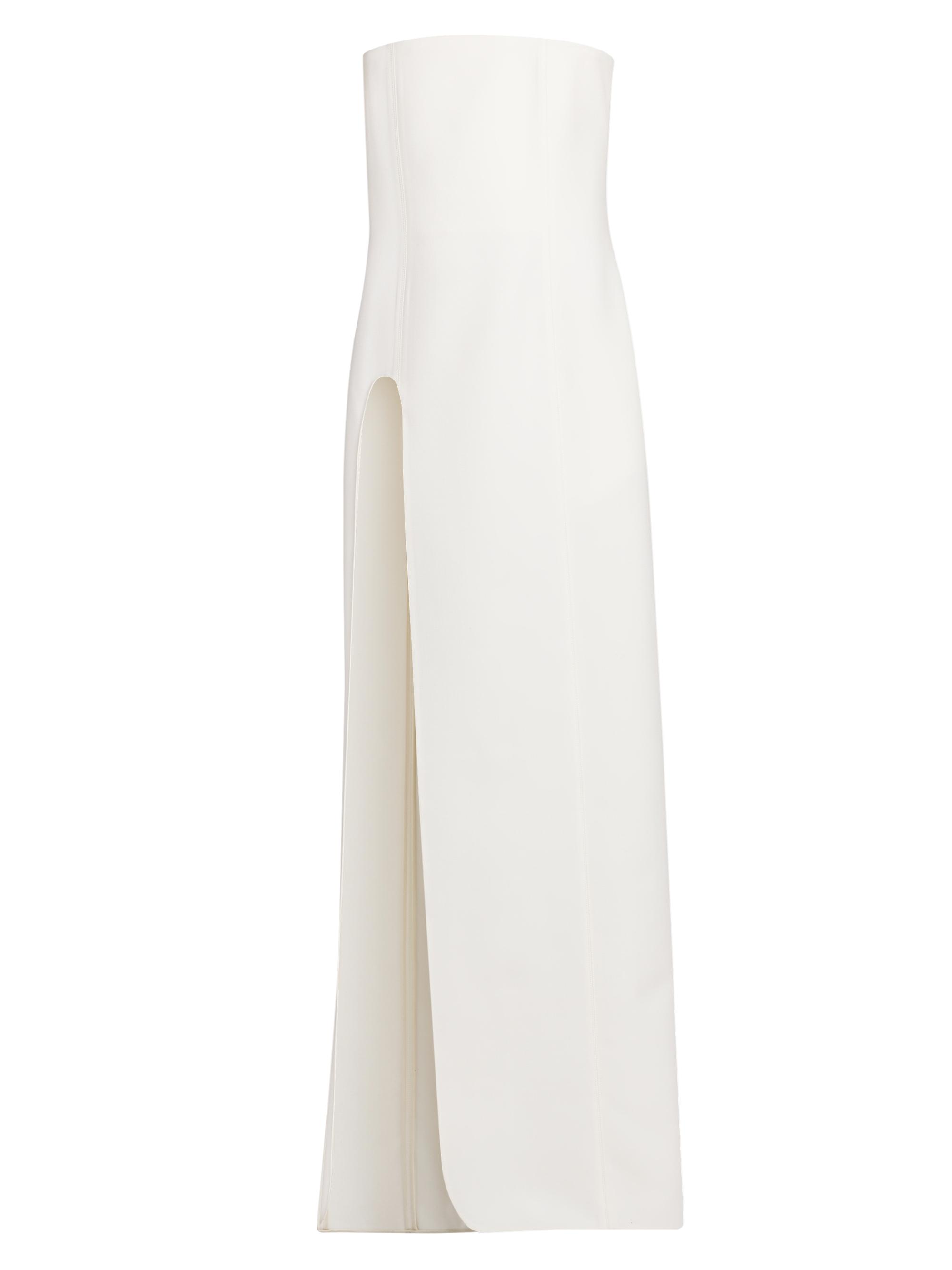 Stella McCartney Women's Wool U-Slit Strapless Gown - Black