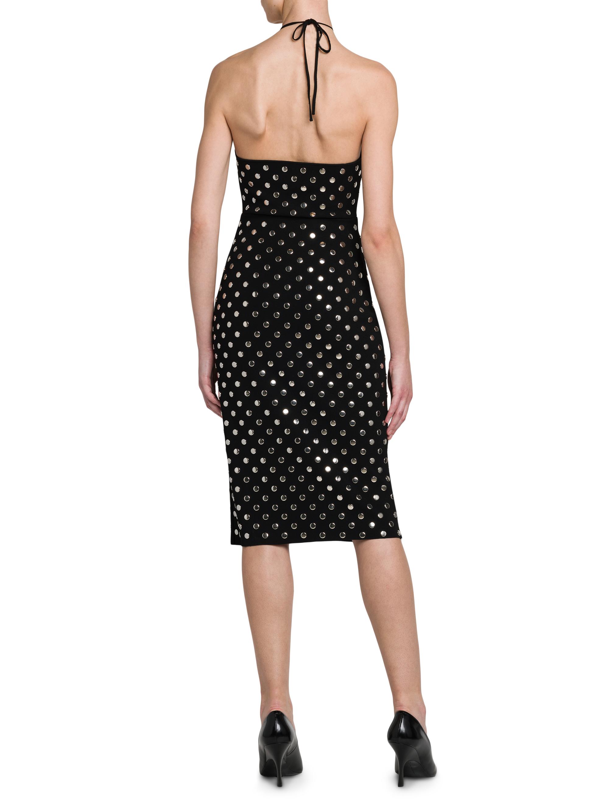 Stella McCartney Studded Cut-Out Halter Midi-Dress | Saks Fifth Avenue