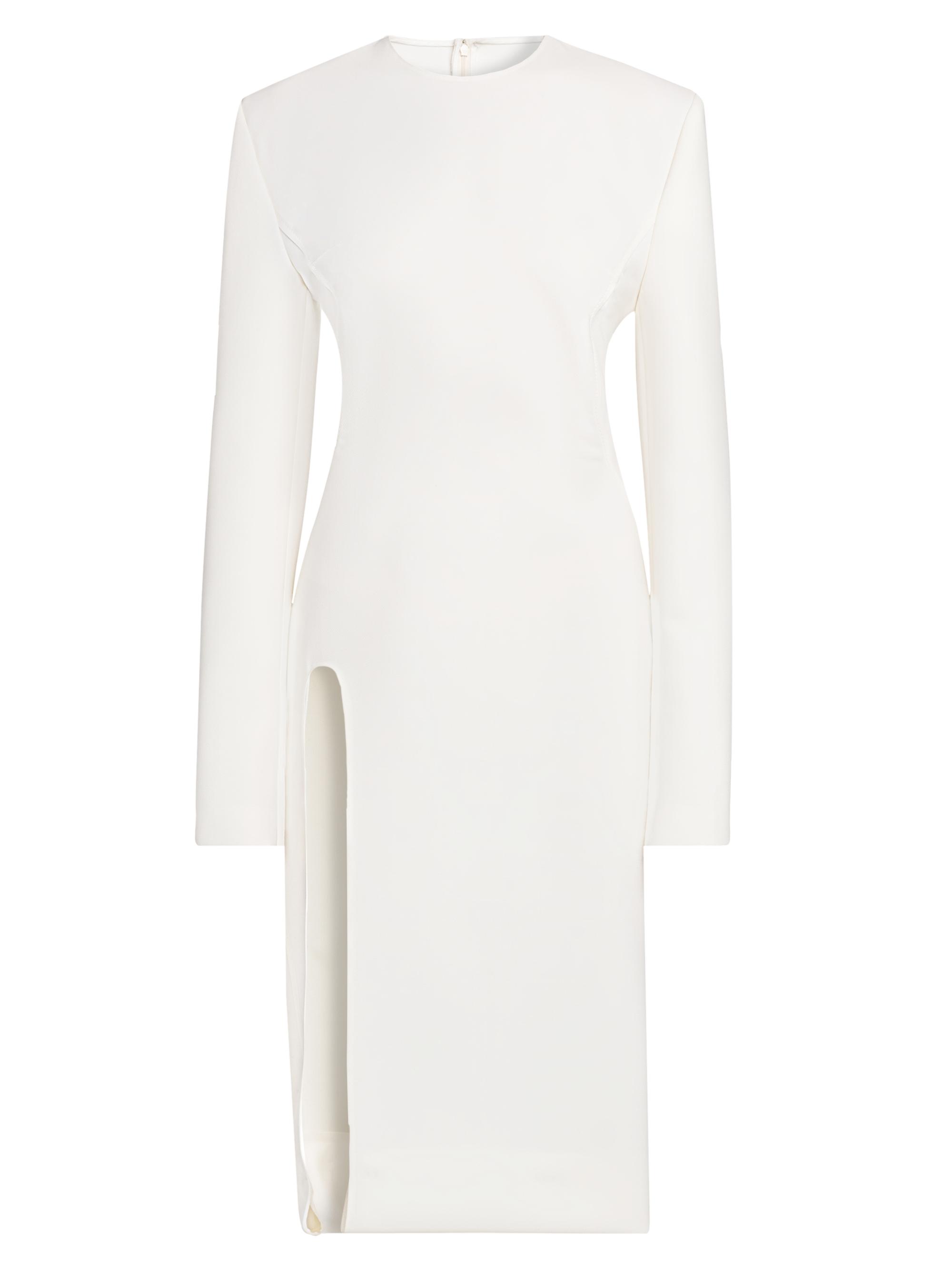 Stella McCartney Women's Wool U-Slit Midi-Dress - Cream