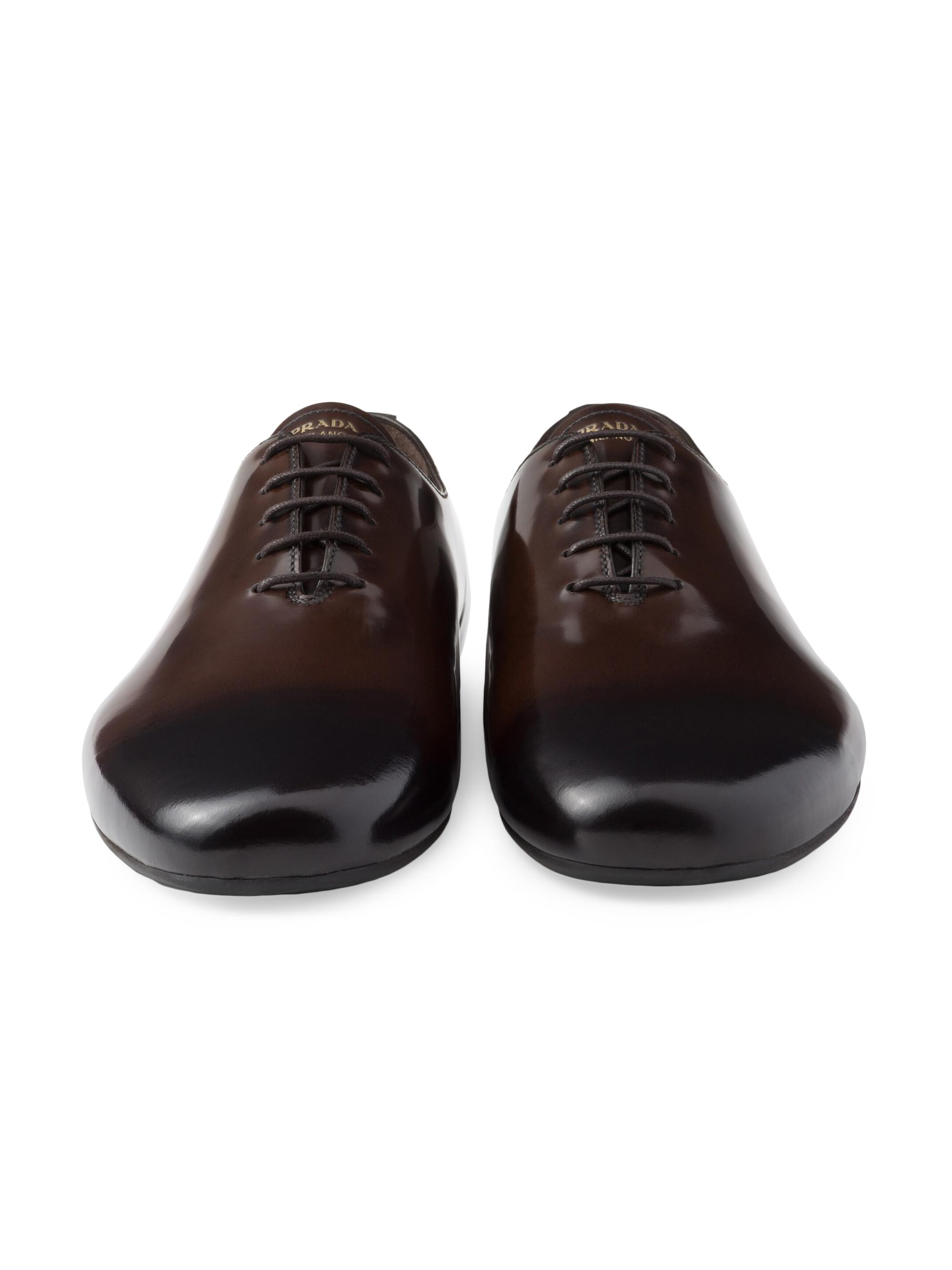 Prada Brushed Leather Lace-Ups Shoes | Saks Fifth Avenue