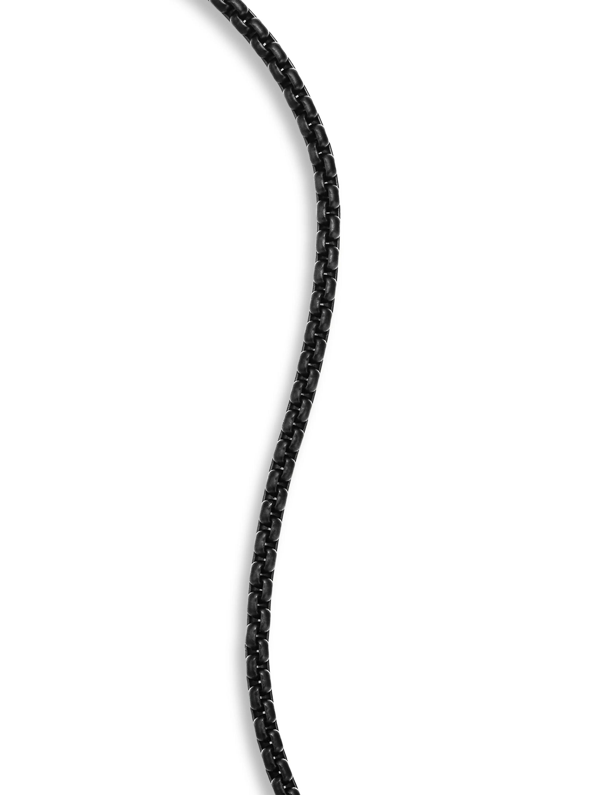 Box Chain Bracelet in Stainless Steel and Sterling Silver