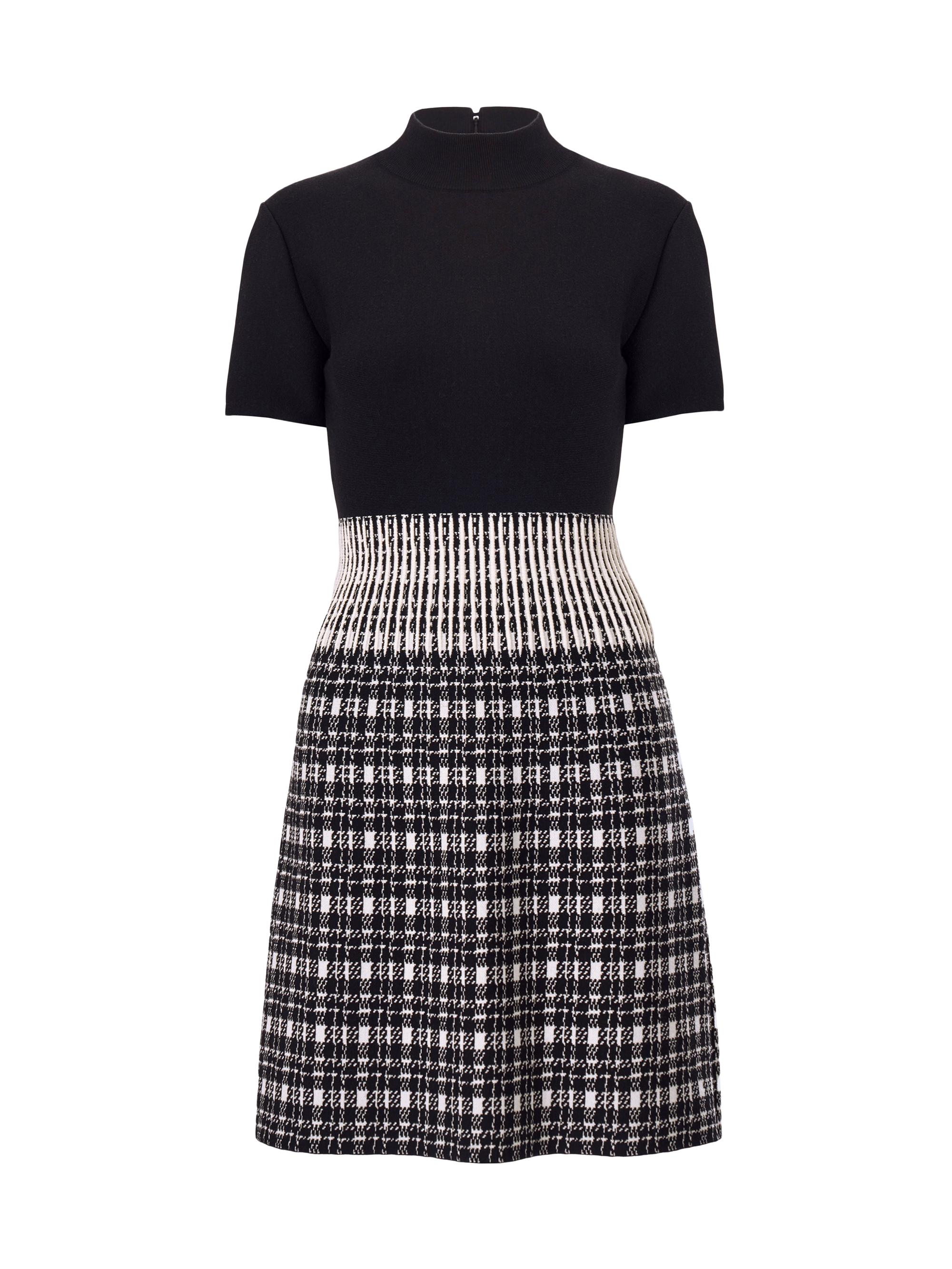 Carolina Herrera Women's Plaid Wool-Blend Minidress - Black White