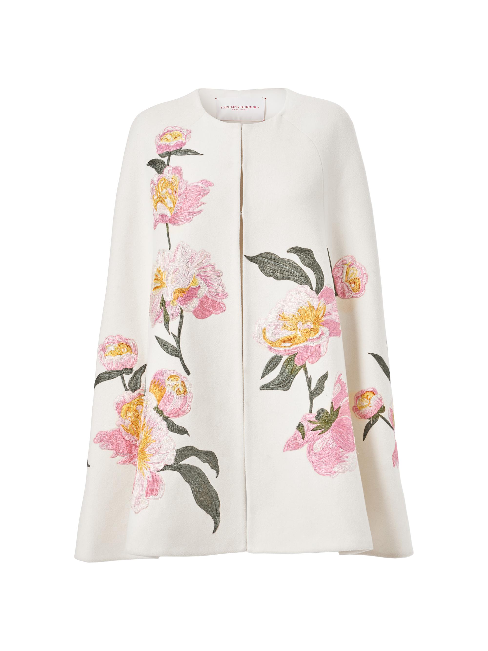 CAROLINA HERRERA スプリングコート Carolina Herrera Wool-Cashmere Cape Jacket | Saks Fifth Avenue