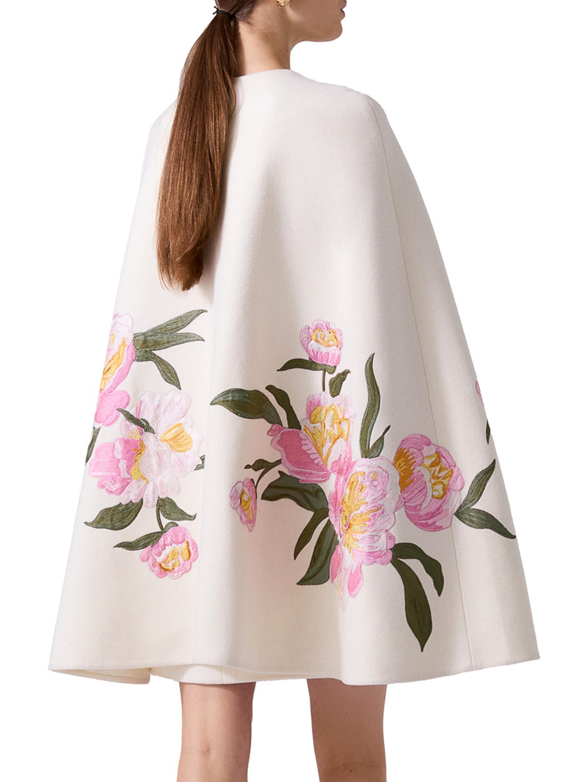 Carolina Herrera Wool-Cashmere Cape Jacket | Saks Fifth Avenue