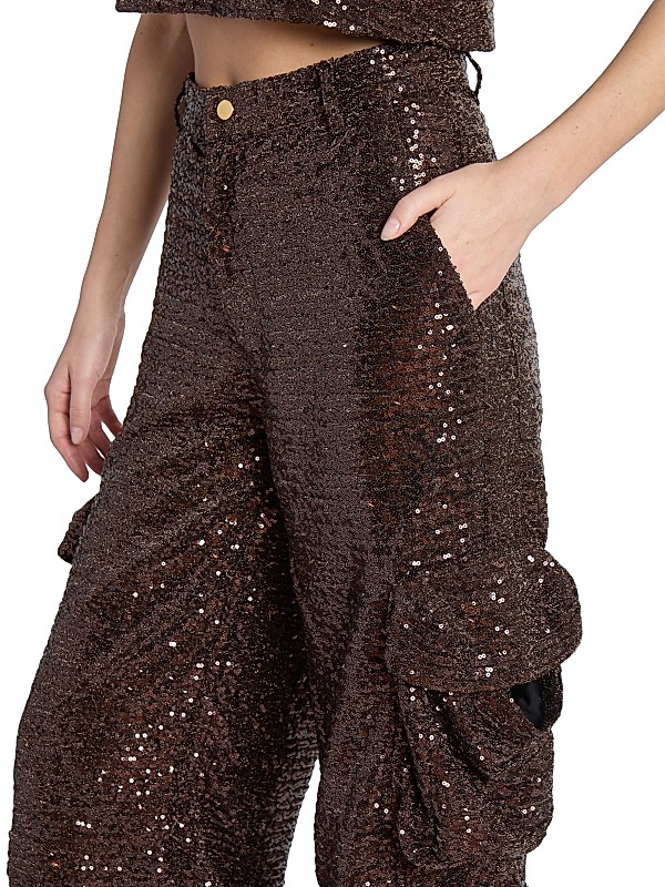 Shop Amiri Sequin Baggy Cargo Pants | Saks Fifth Avenue Shop Amiri Sequin Baggy Cargo Pants | Saks Fifth Avenue