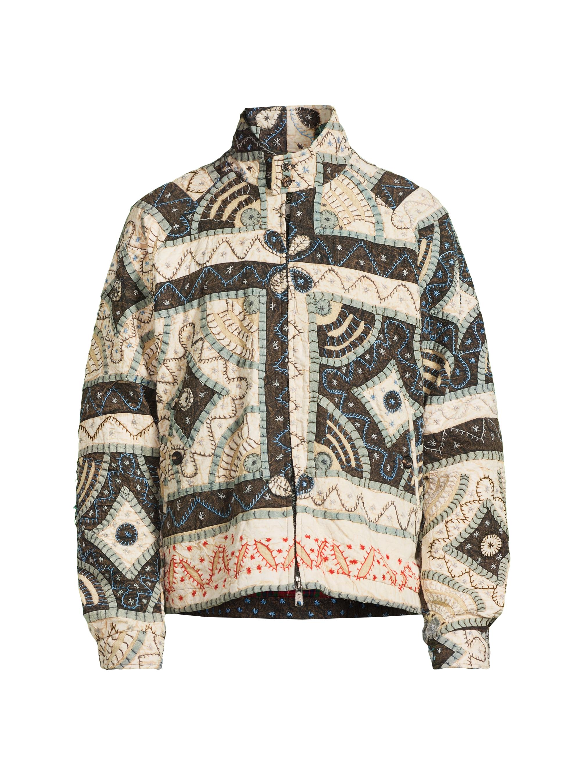 Kartik Research Men's Bara Baracuta Embroidered Jacket - Multi Color