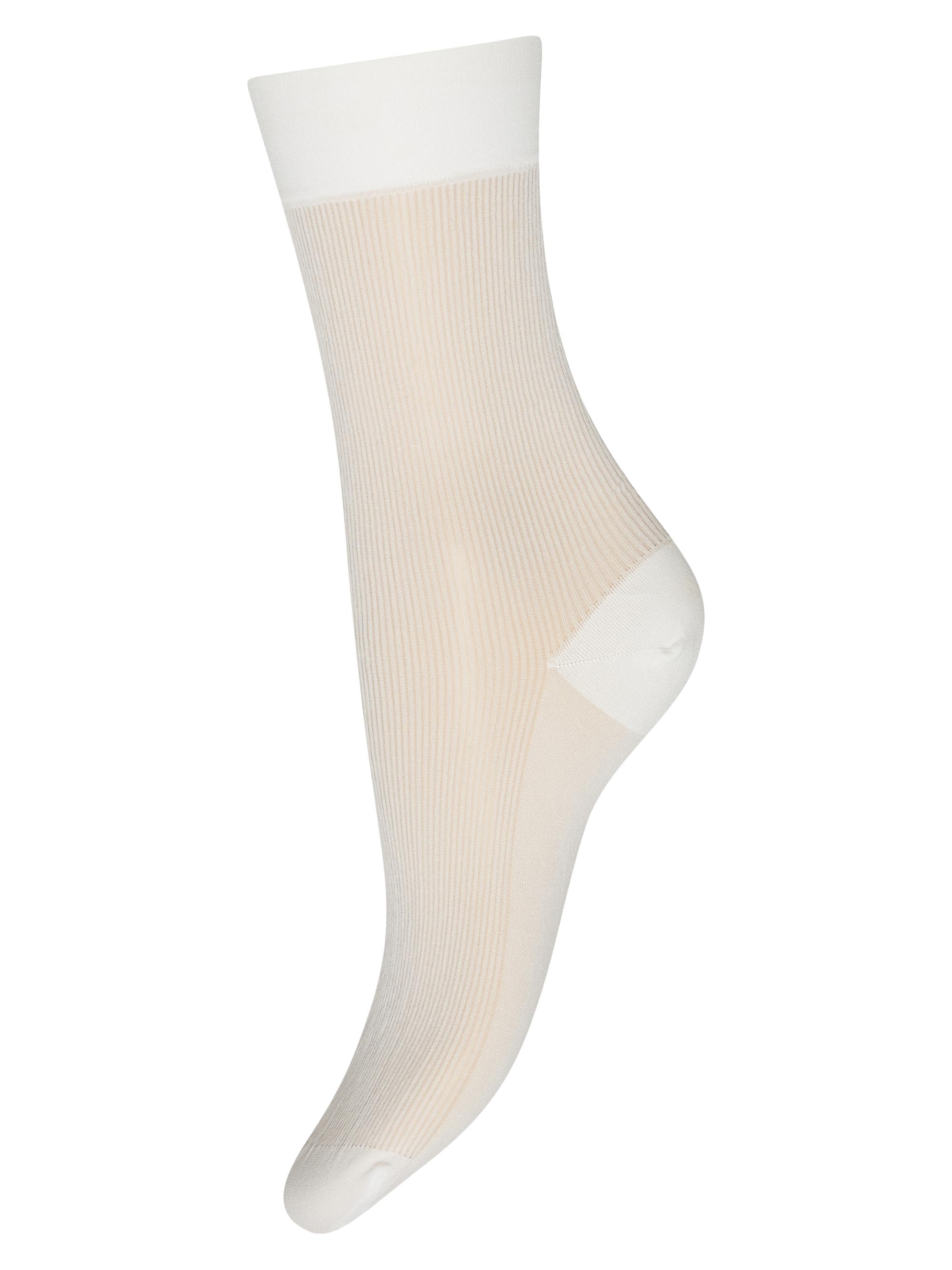 Wolford Women's Monofil Ribbed Socks - White