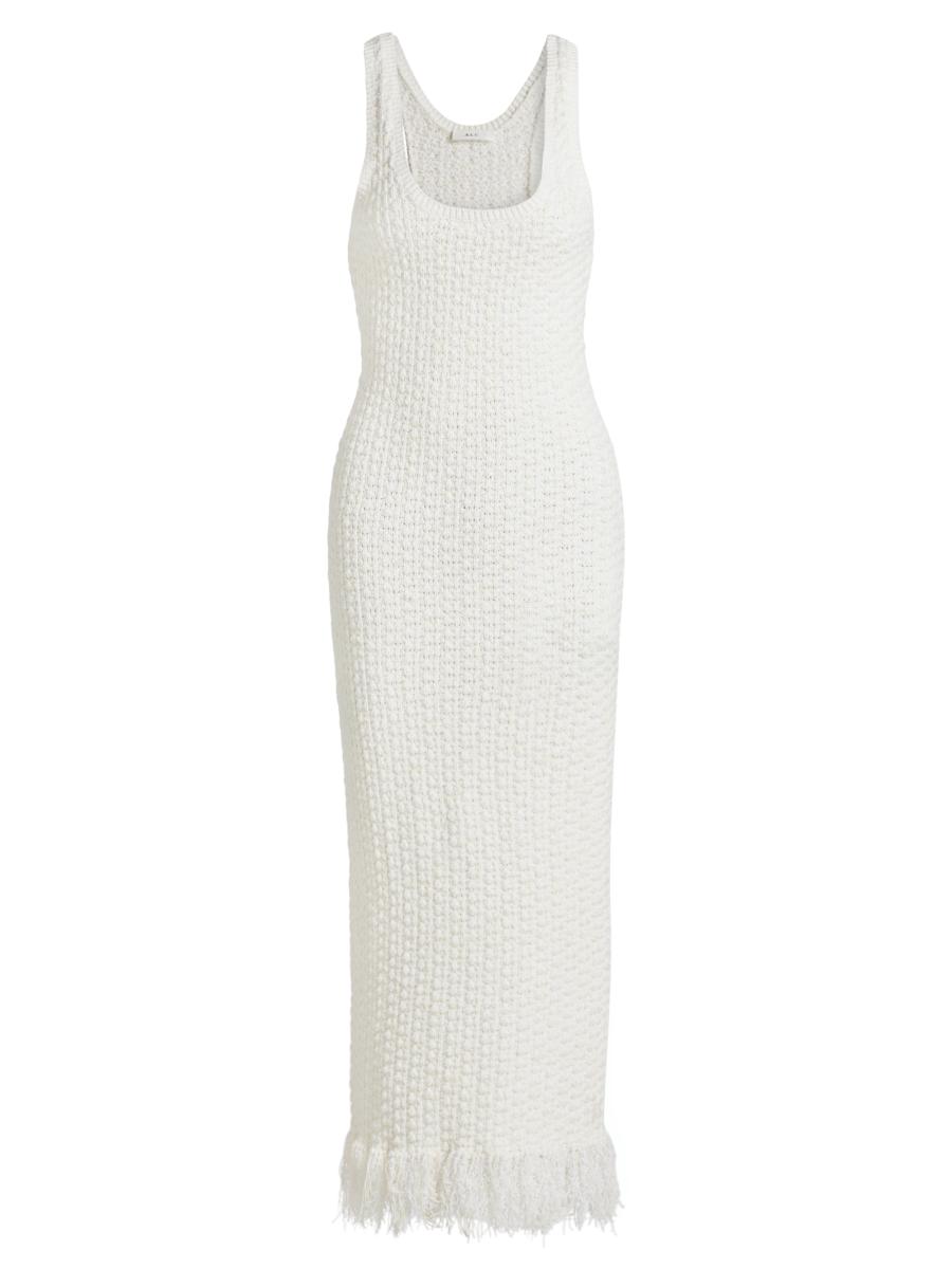 maison celon／fringe knit dress maison celon／fringe knit dress
