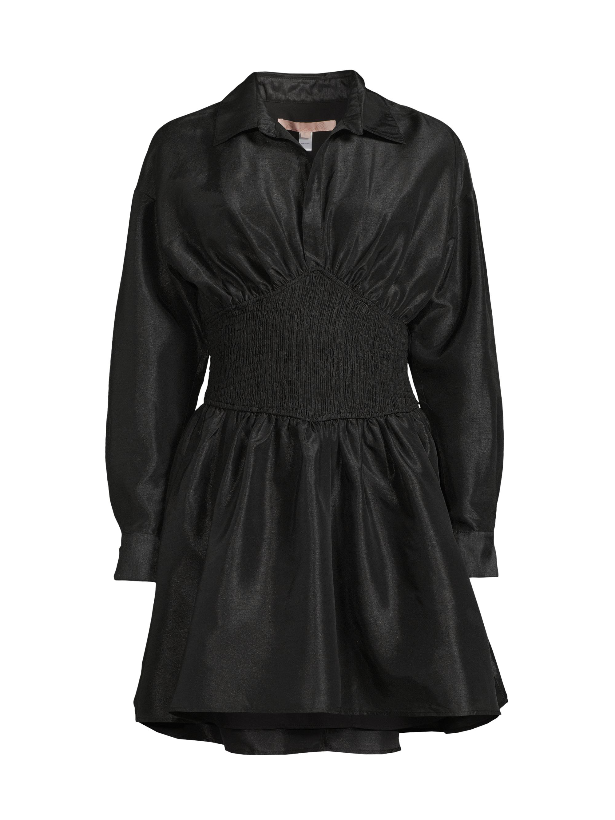 Hutch Women's Dolan Smocked Minidress - Black