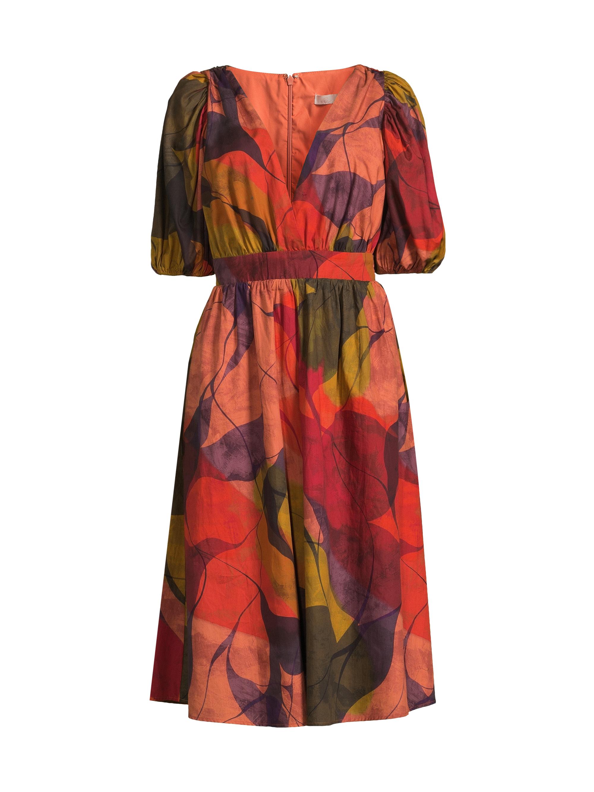 Hutch Women's Kingston Smocked Dress - Organic Layered Geo