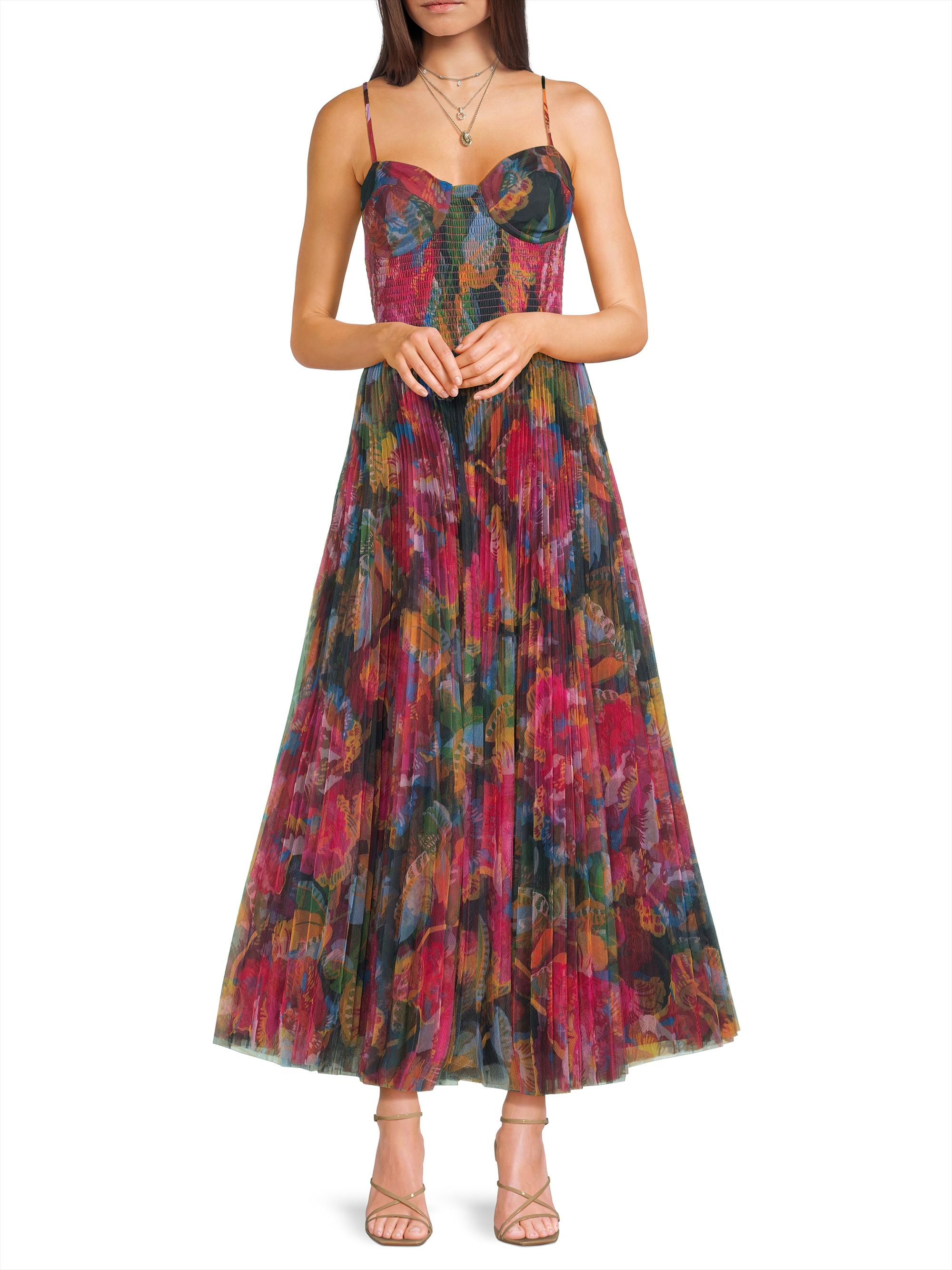 Hutch Brianna Floral Pleated Gown | Saks Fifth Avenue