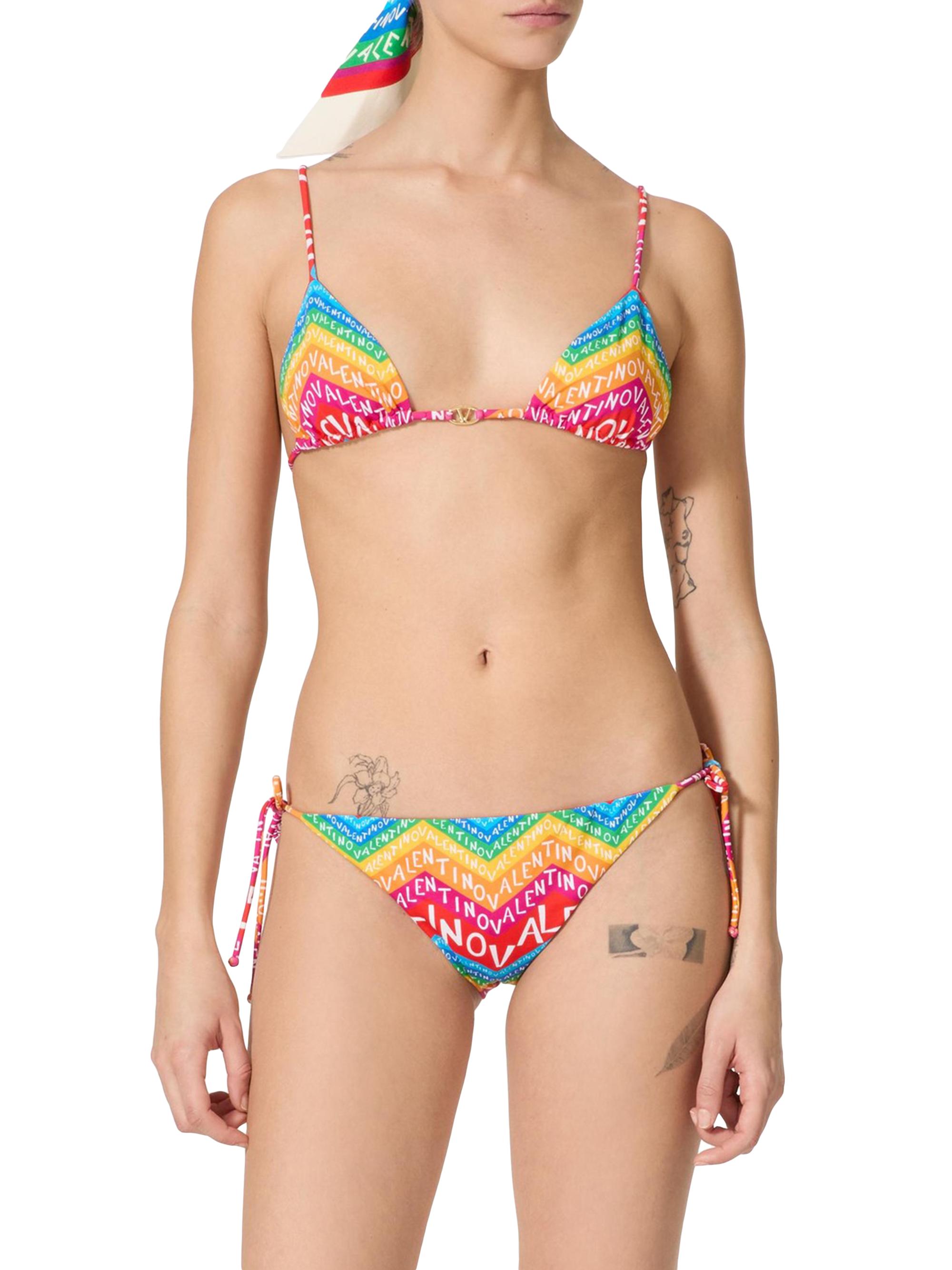 【VALENTINO】シェブロン ライクラ 24 ビキニ Valentino Garavani Chevron Lycra Bikini 24 | Saks Fifth Avenue