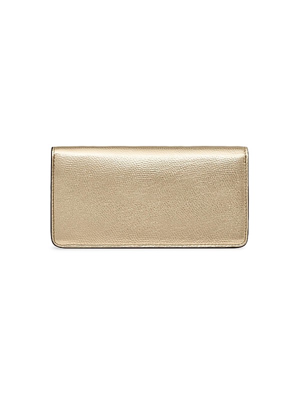 Shop Valentino Garavani VLogo Signature Metallic Grainy Shop Valentino Garavani VLogo Signature Metallic Grainy