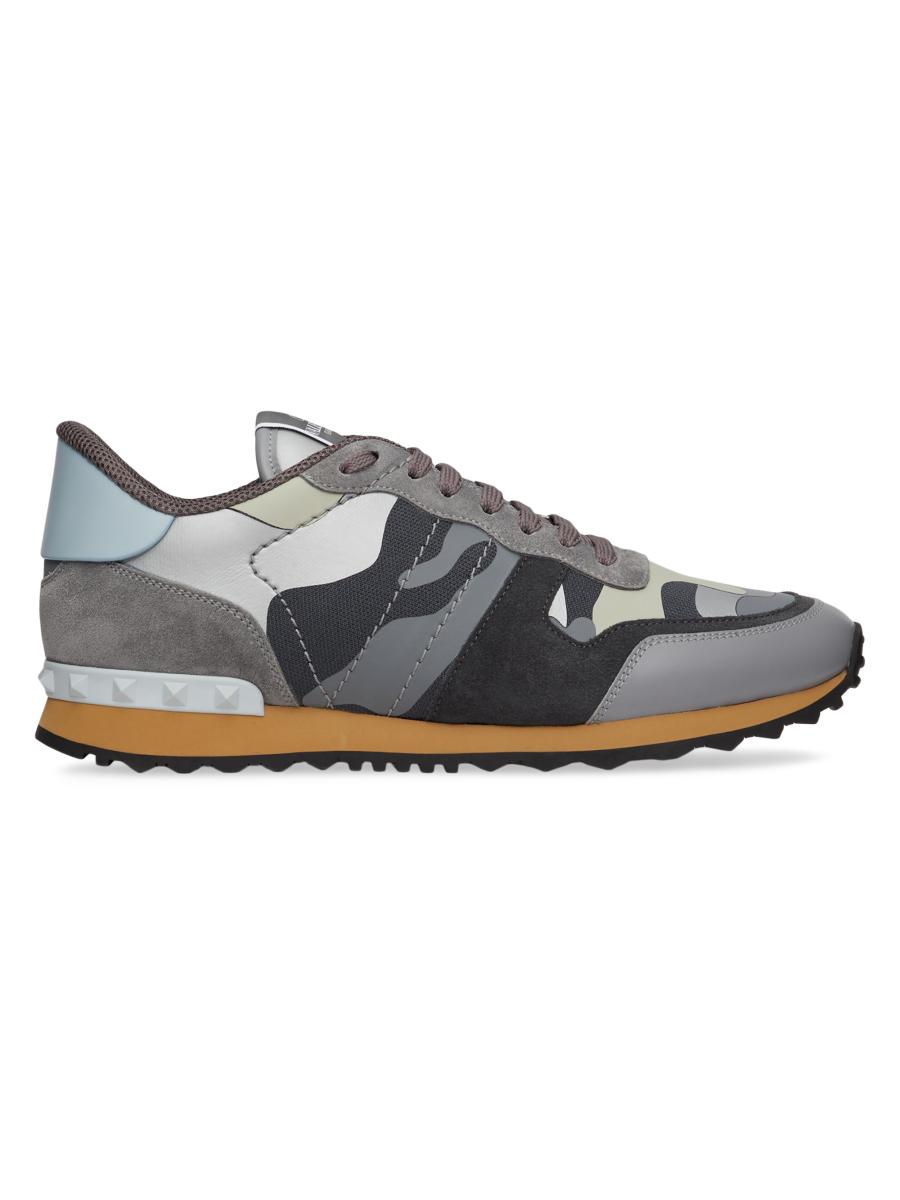 Valentino Garavani Rockrunner Camouflage Sneakers in Nappa