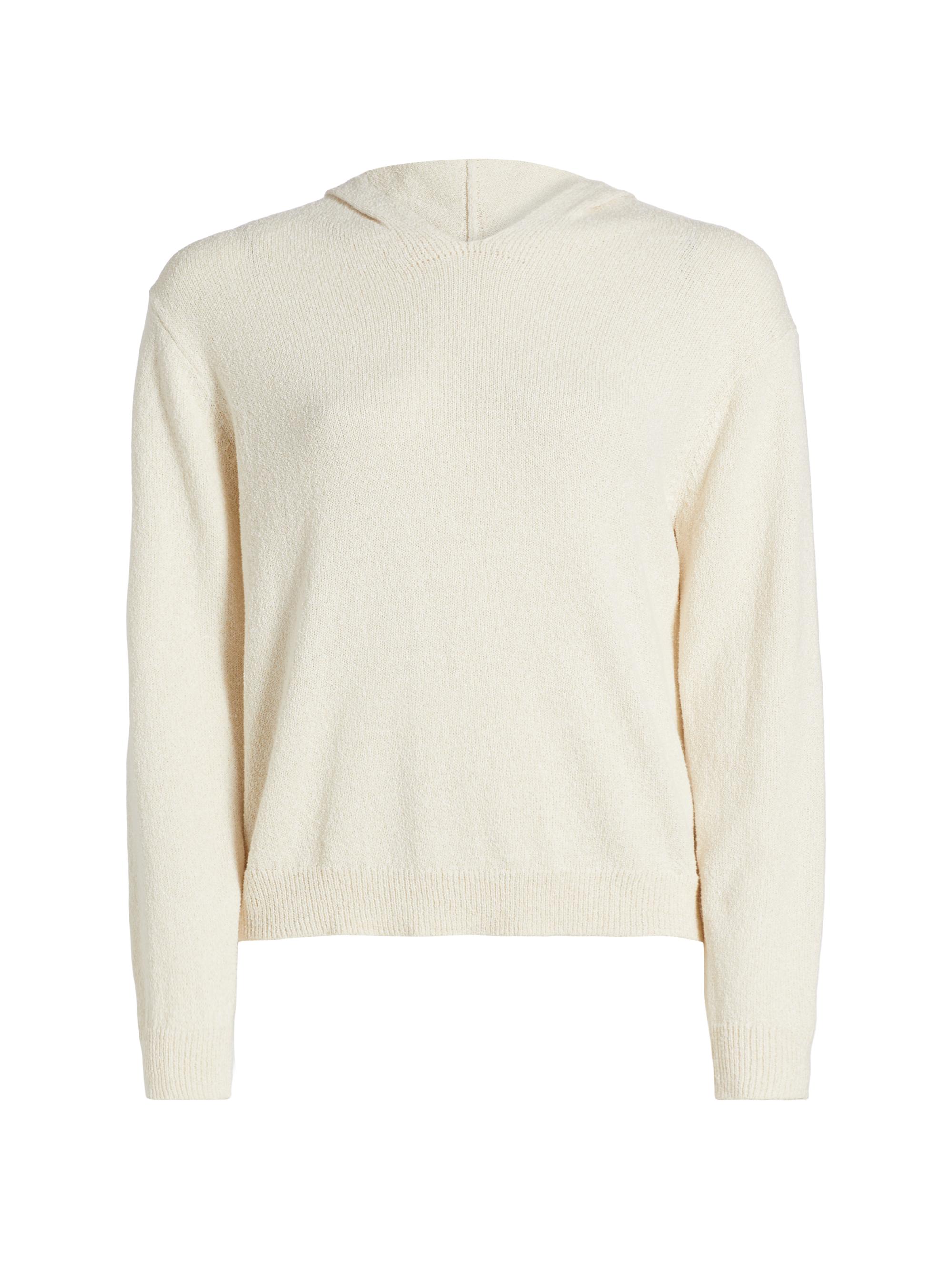 Theory Women's Waver Texture Hoodie - Cream Latte