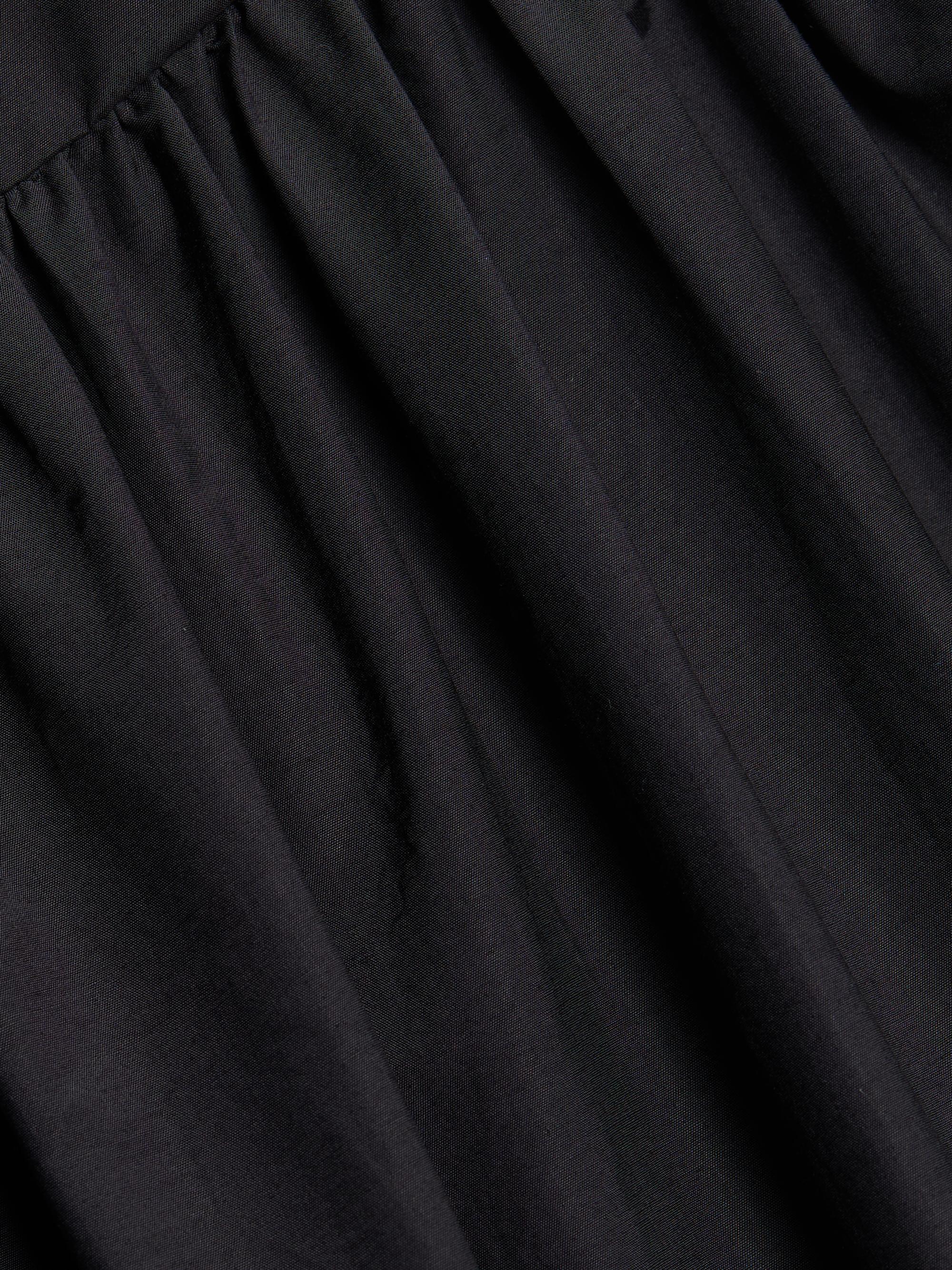 Cotton-Blend Tiered Midi-Dress