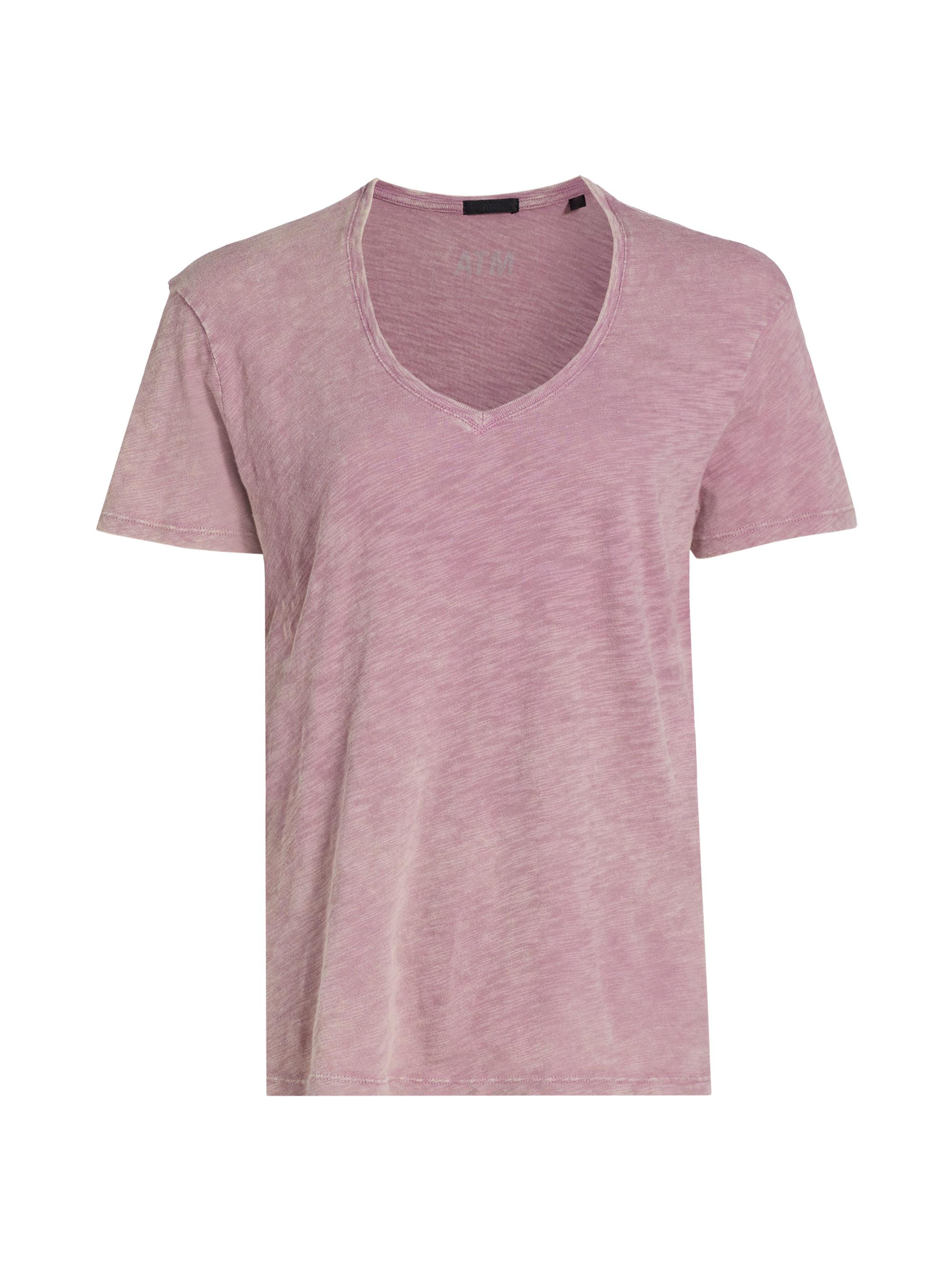 ATM Anthony Thomas Melillo Women's Slub Jersey Short-Sleeve T-Shirt - Wisty Mauve