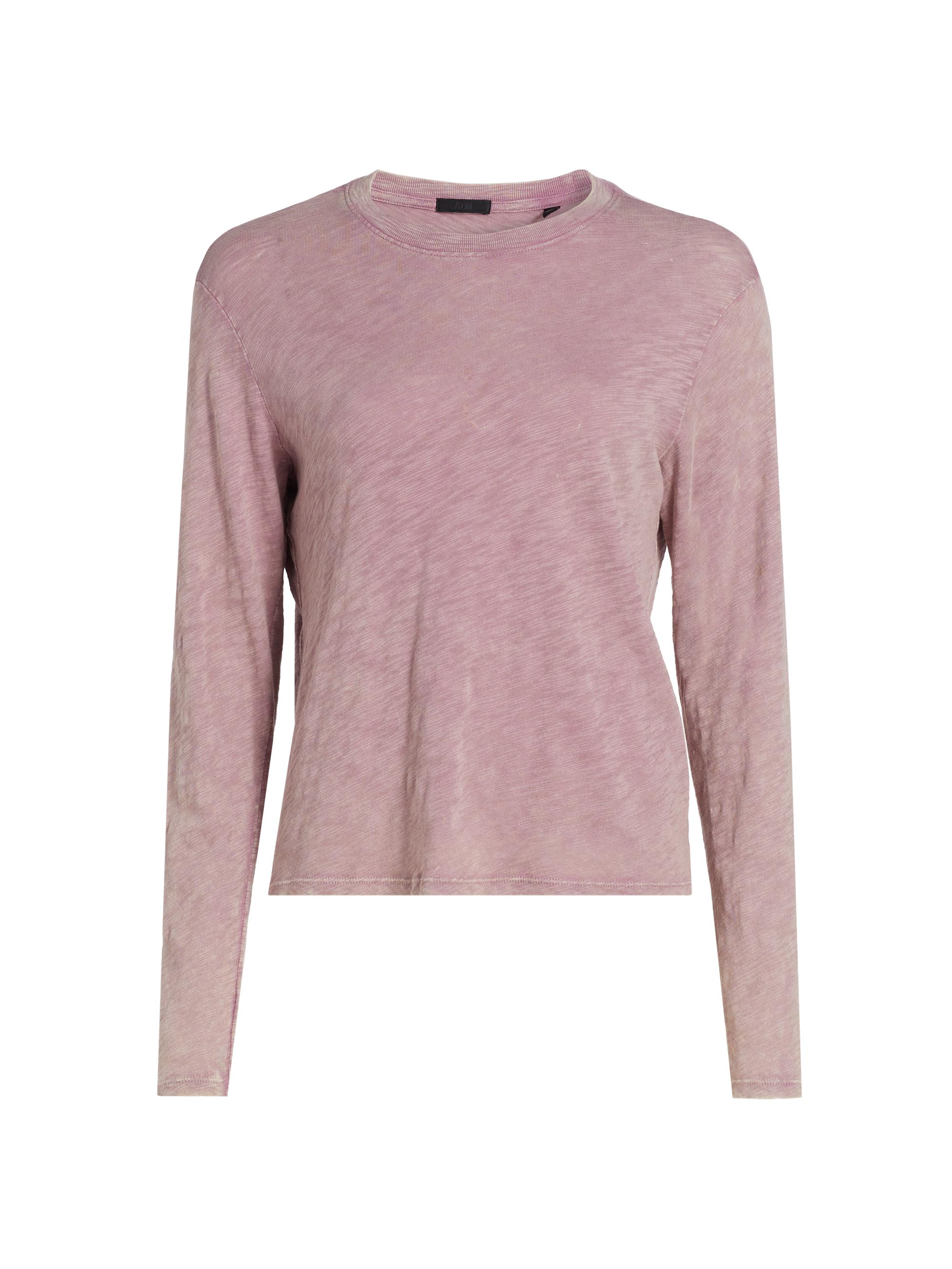 ATM Anthony Thomas Melillo Women's Slub Jersey Long-Sleeve T-Shirt - Wisty Mauve