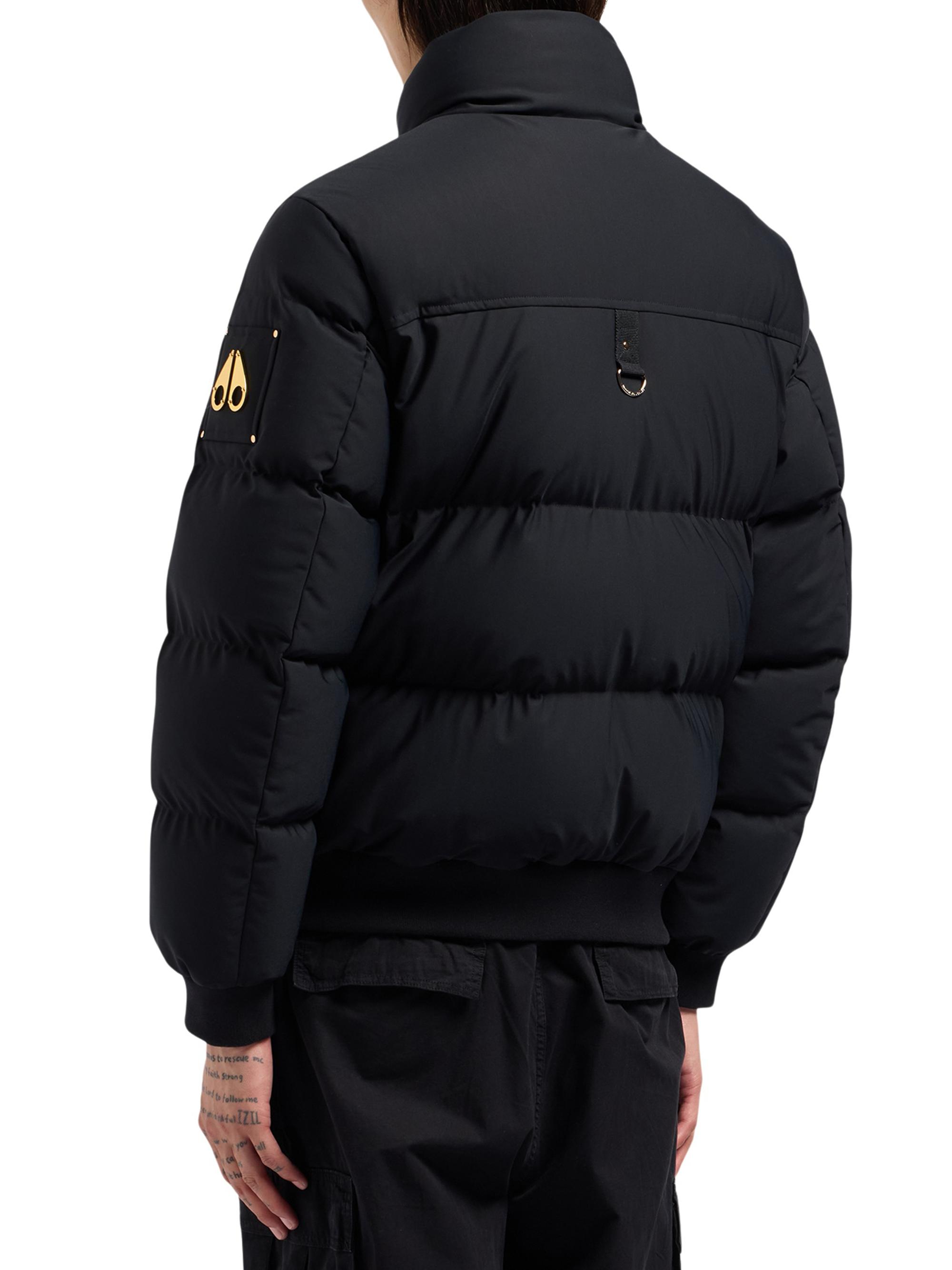 Moose Knuckles ブラック&ゴールドダウンジャケット キッズM150 Moose Knuckles Hight Point Gold Bomber | Saks Fifth Avenue