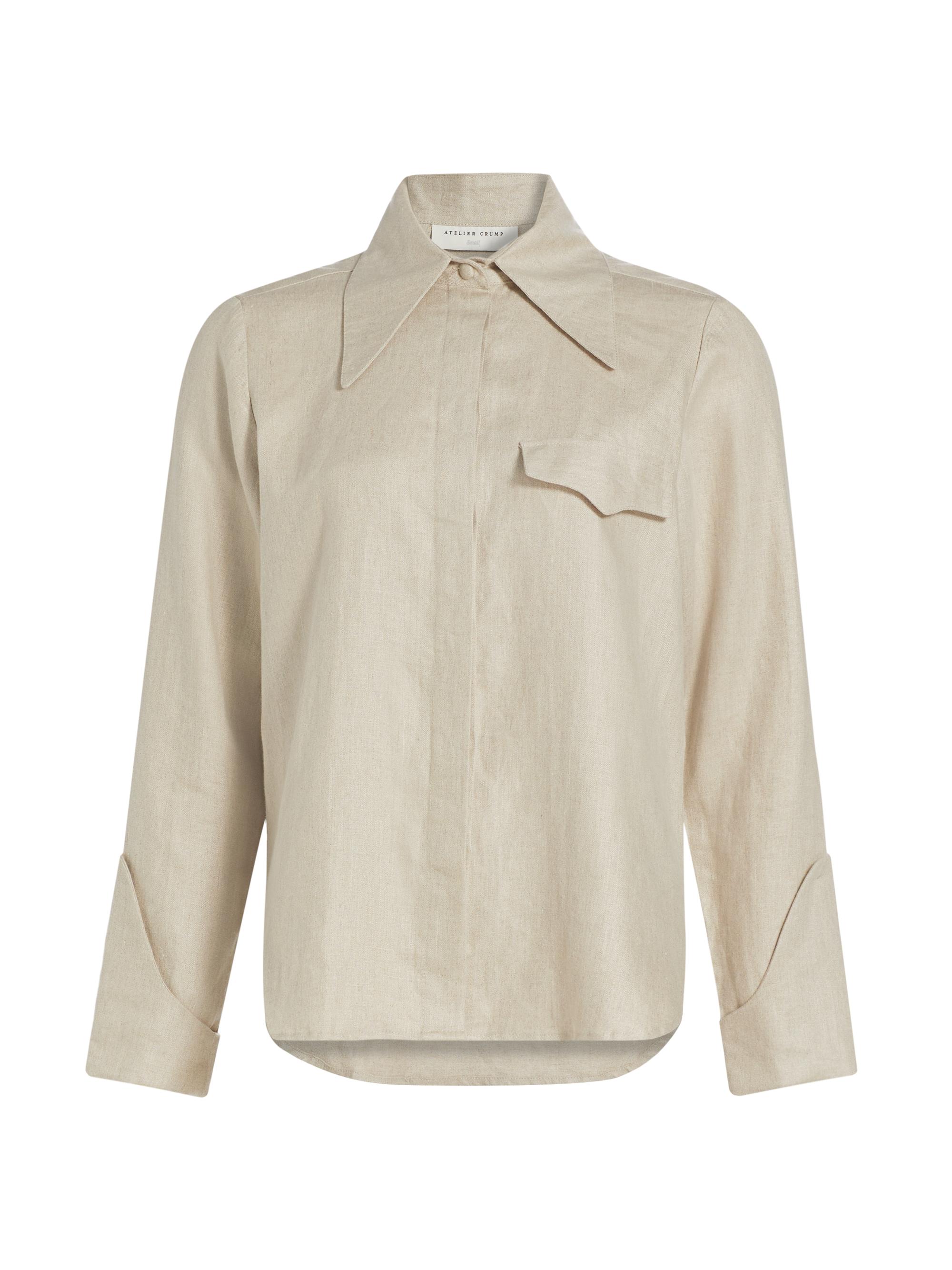 Atelier Crump Women's Giorgia Linen Shirt - Sand