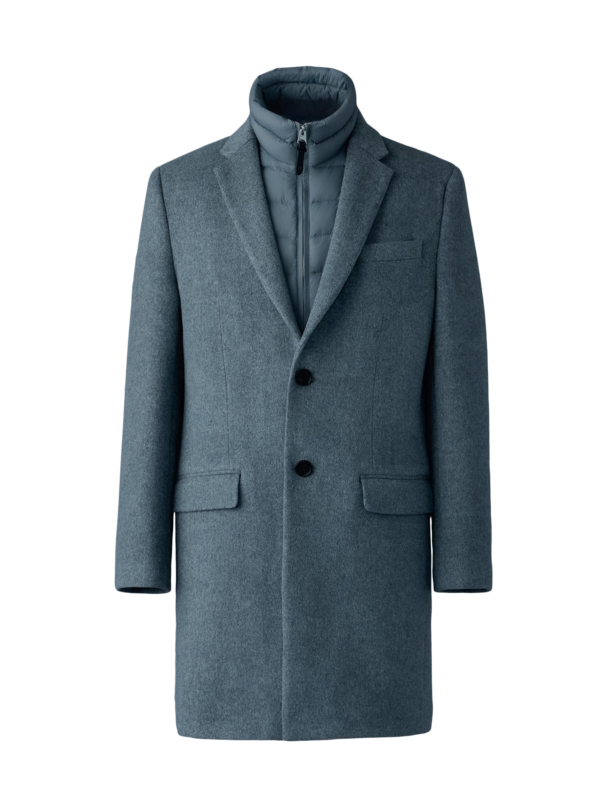 Mackage Men's Skai Down-Lined Wool Coat - Carbon Mix